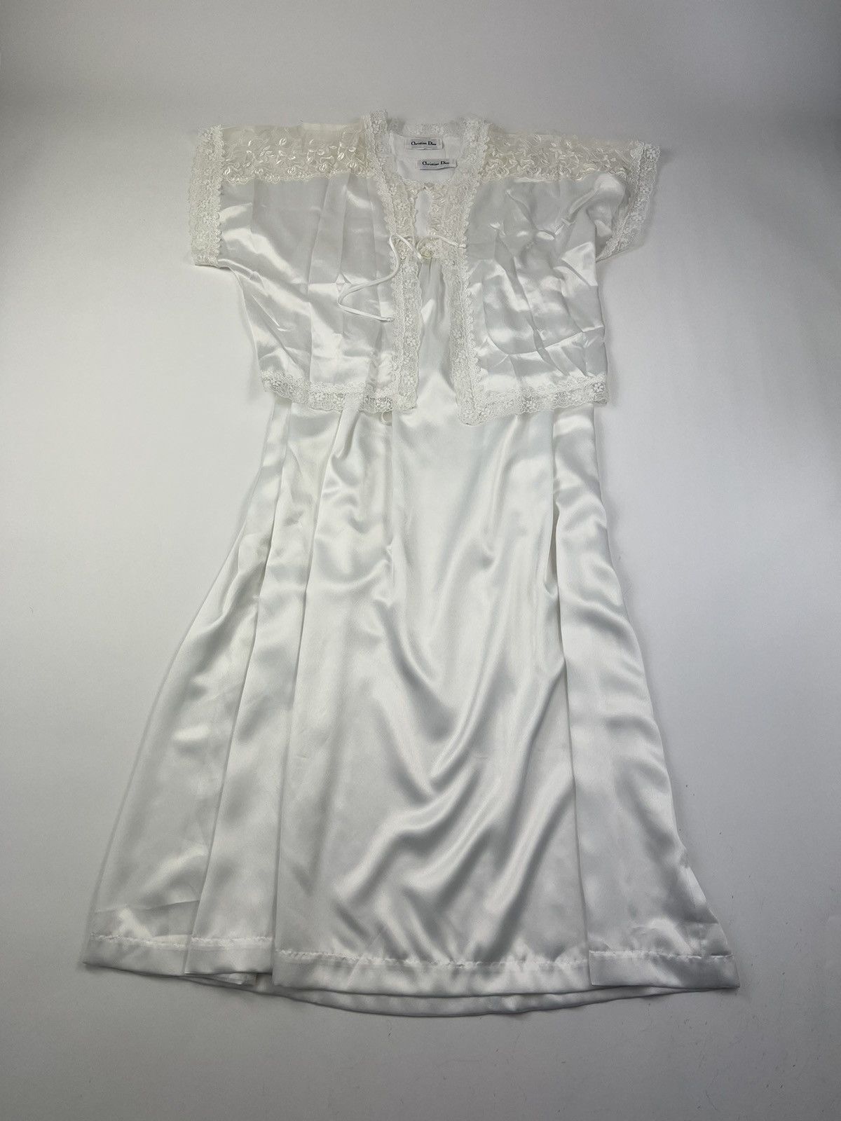 image of Christian Dior Off White Gown And Sleep, Women's (Size Large)