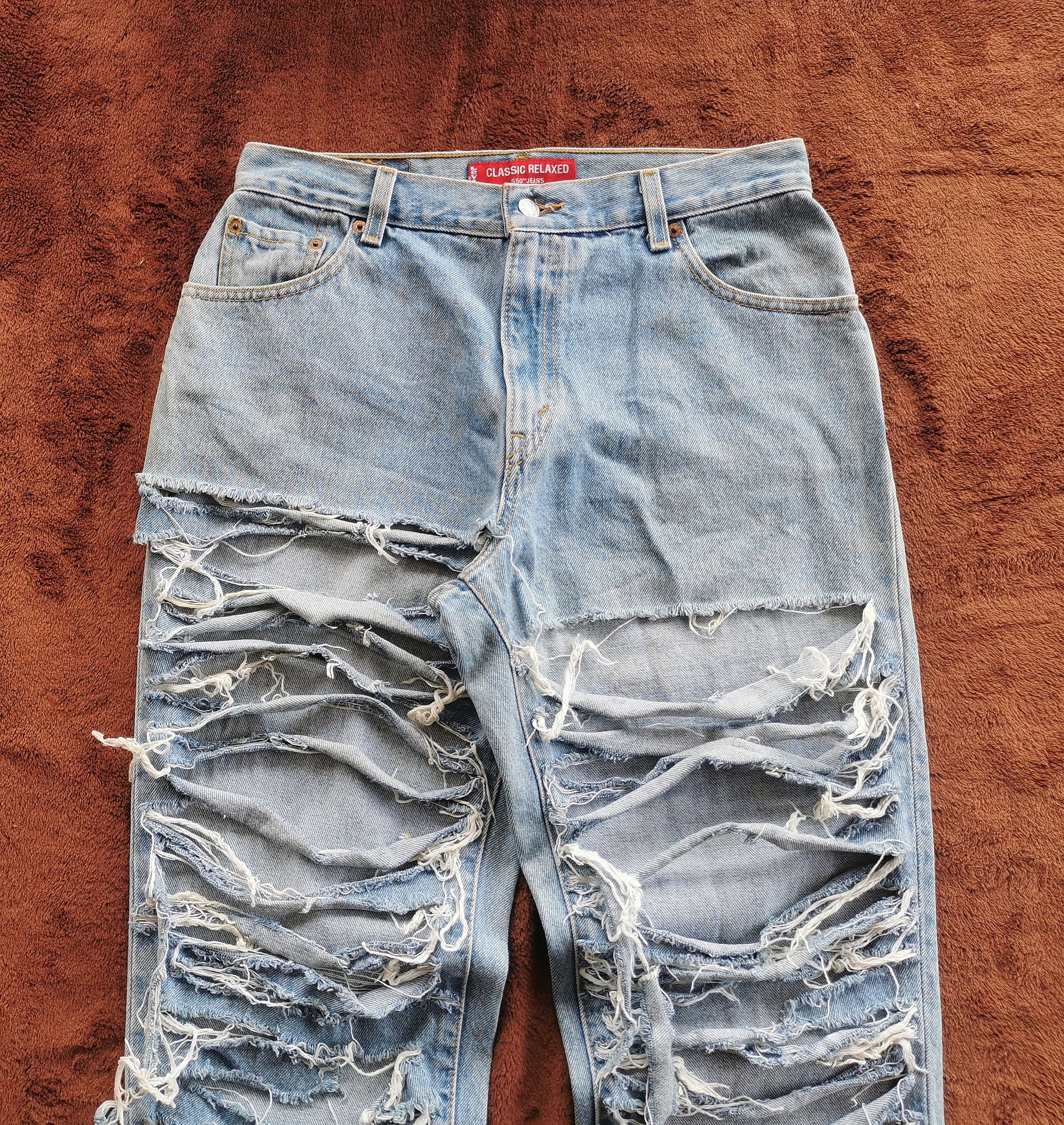 Acne Studios thrashed ripped levis style acne studios Size US 31 - 5 Thumbnail