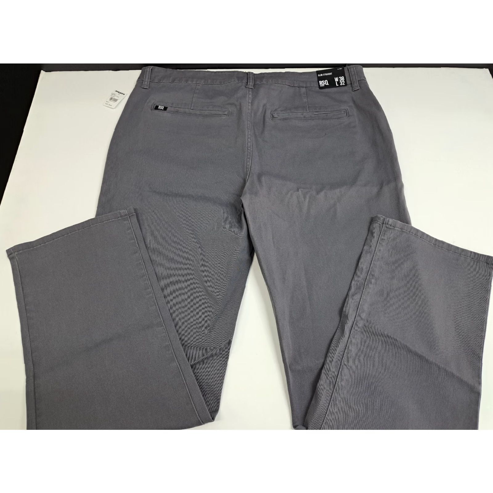 Rsq RSQ Jeans Active Chino Pants Gray Slim Straight Men's 38X32 #4088 Size US 38 / EU 54 - 3 Thumbnail