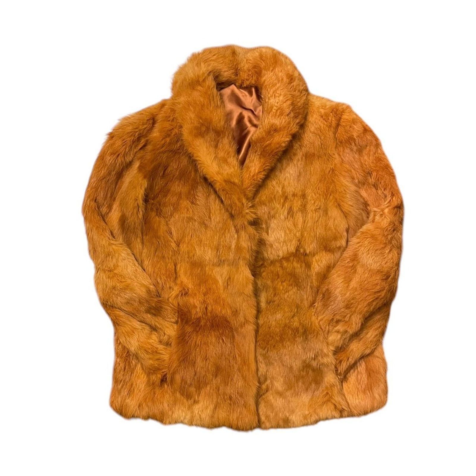 Vintage Vintage 1970s 100% genuine copper rabbit fur coat Size S / US 4 / IT 40 - 2 Thumbnail