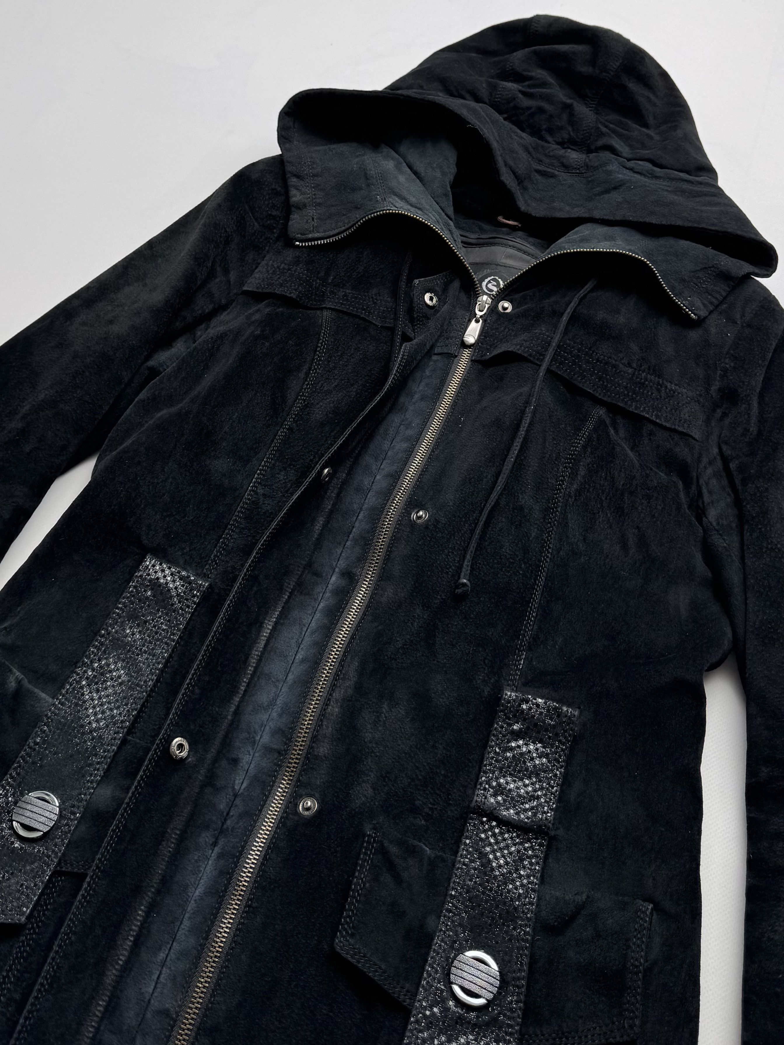 Vintage Vintage Long Suede Jacket B8(V407)E2 Size M / US 6-8 / IT 42-44 - 4 Thumbnail