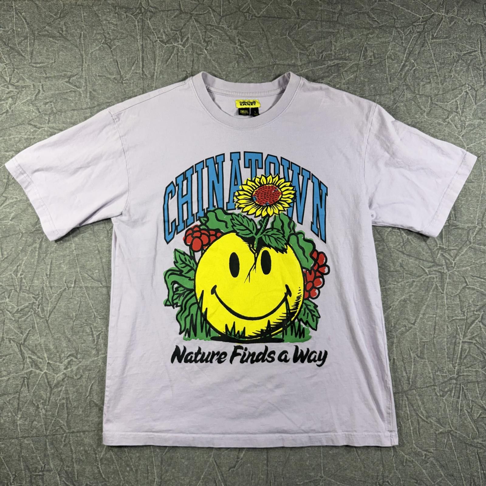 Other Chinatown Market Shirt Men's L Purple Smiley Originals Size US L / EU 52-54 / 3 - 1 Thumbnail