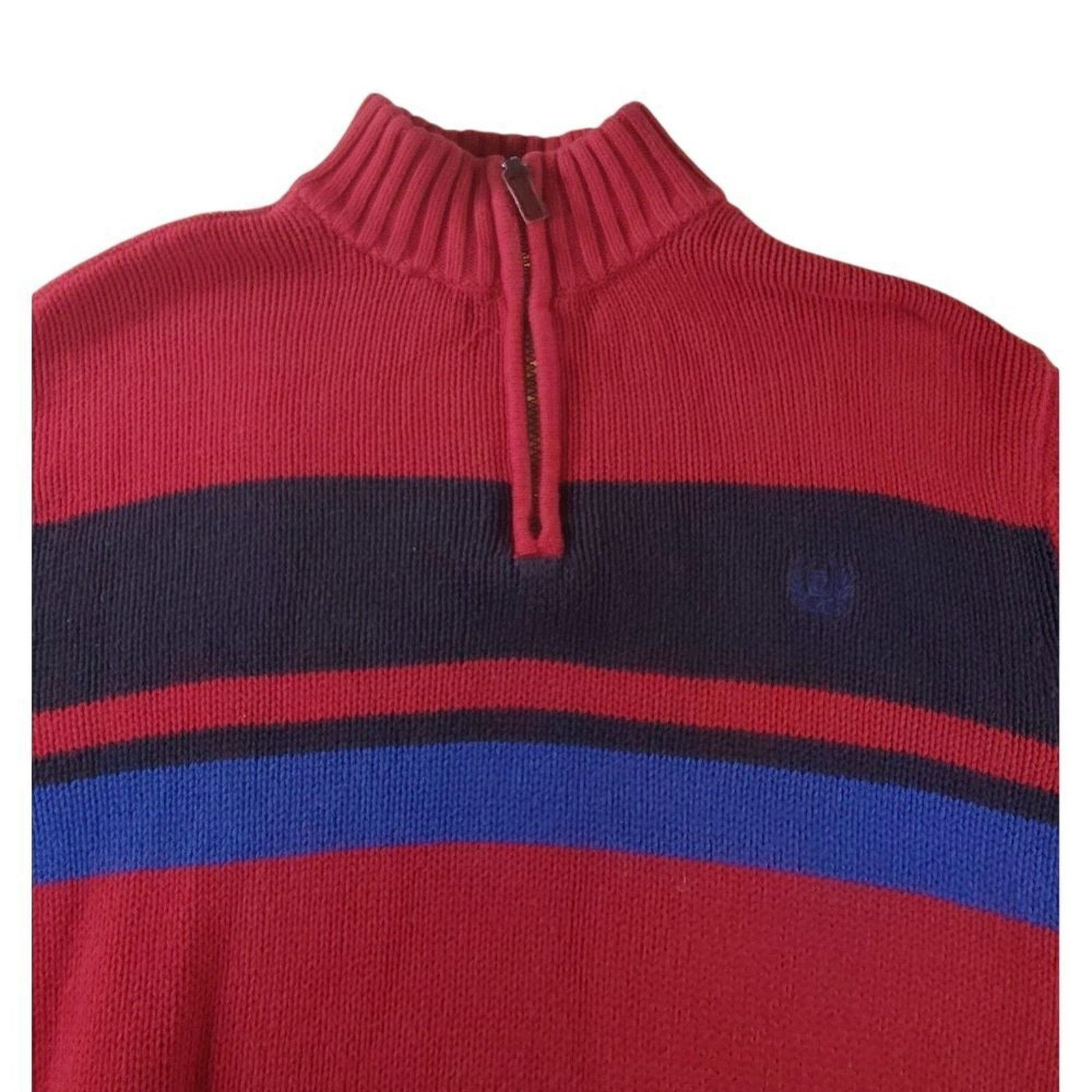 Chaps CHAPS RALPH LAUREN 90'S VINTAGE SWEATER 1/4 Zip Medium Red Size US M / EU 48-50 / 2 - 6 Thumbnail