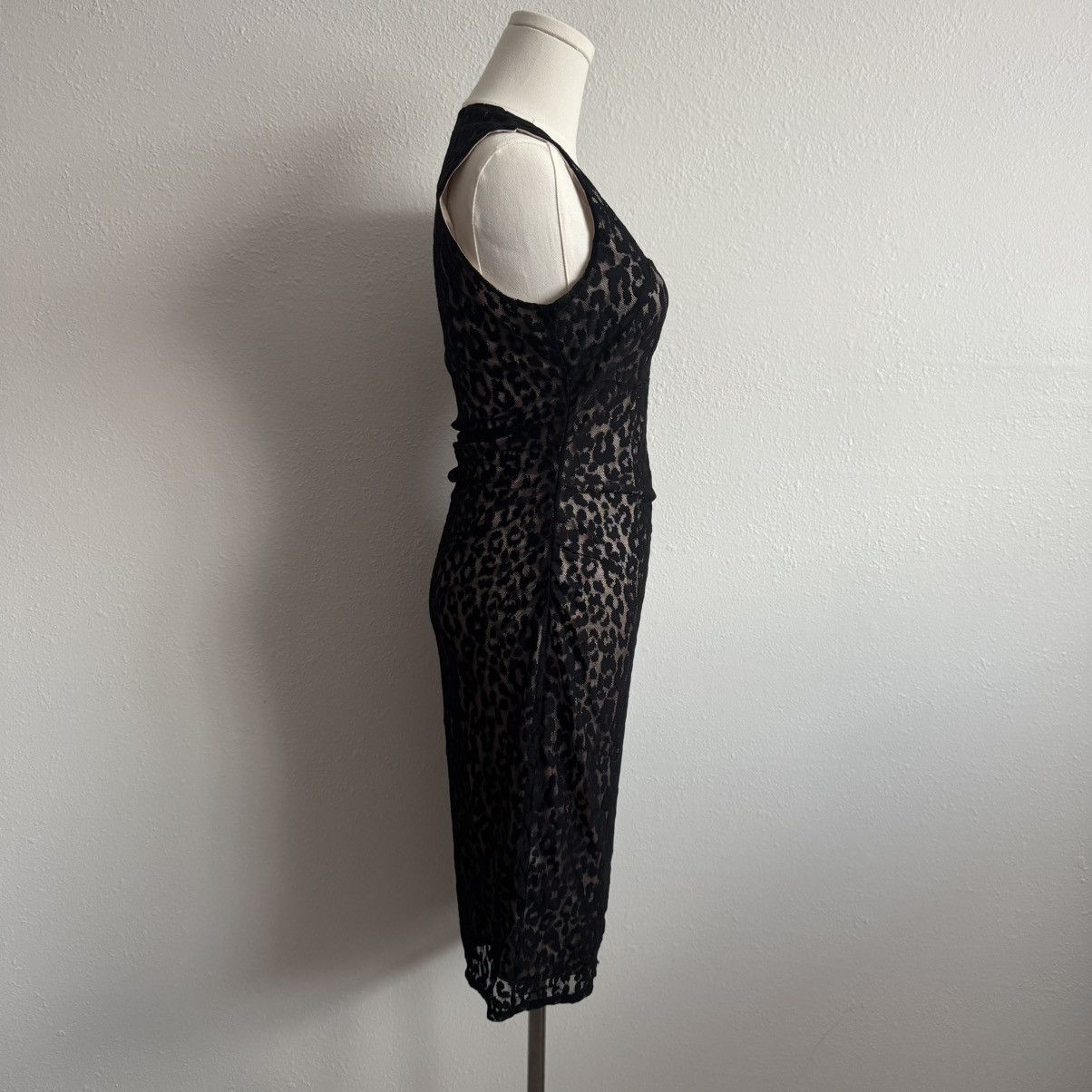 moda international black dress Maxi Linen Dress in Stirling Plaid main image 1