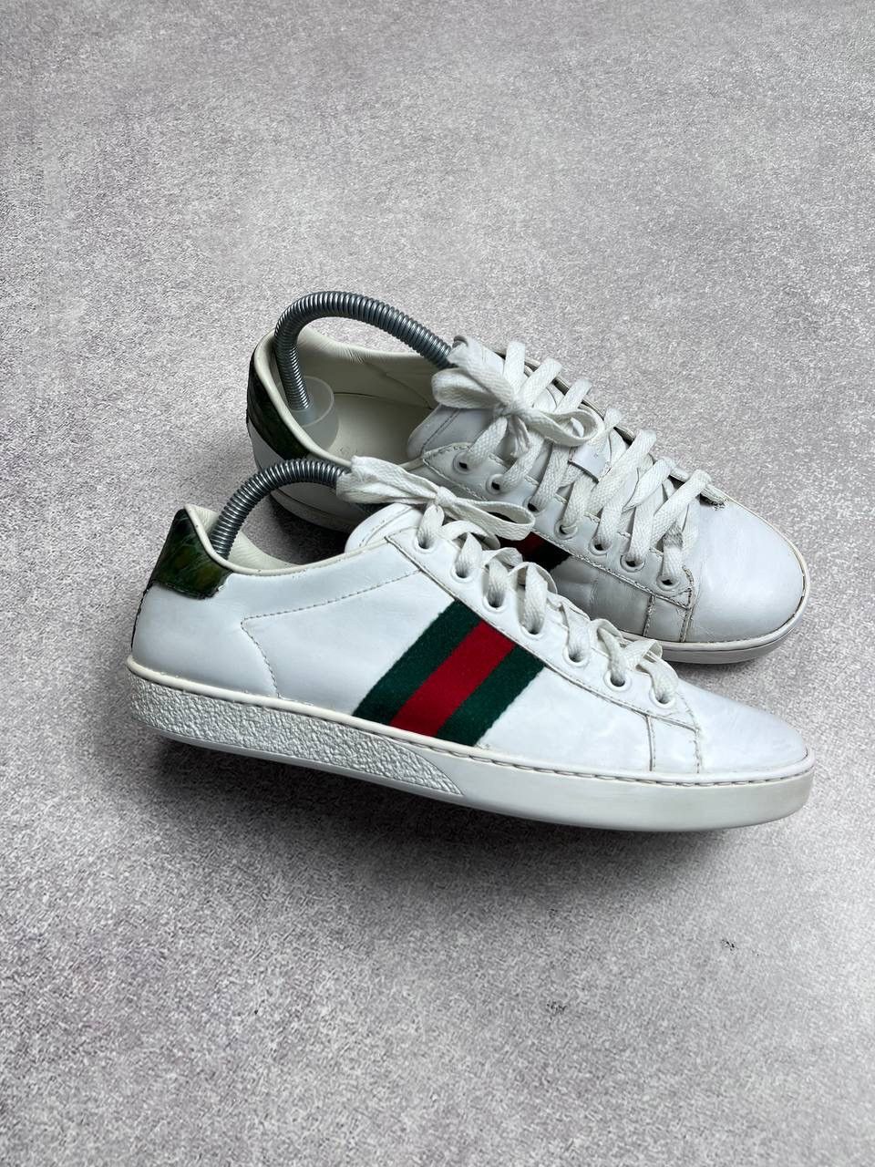 Gucci × Vintage Vintage Gucci GG Ace Low Leather Sneakers Y2K 38 Size US 5.5 / EU 38 - 2 Thumbnail
