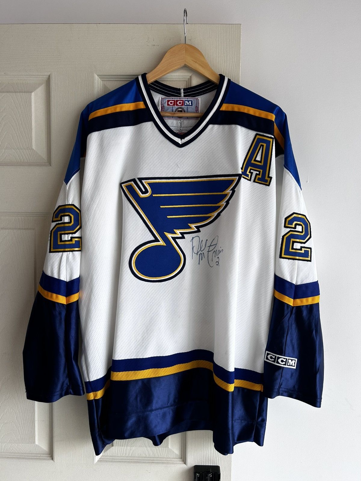 NHL BLUES HOCKEY ピステ プルオーバー CCM 古着 NHL BLUES HOCKEY ピステ プルオーバー CCM 古着