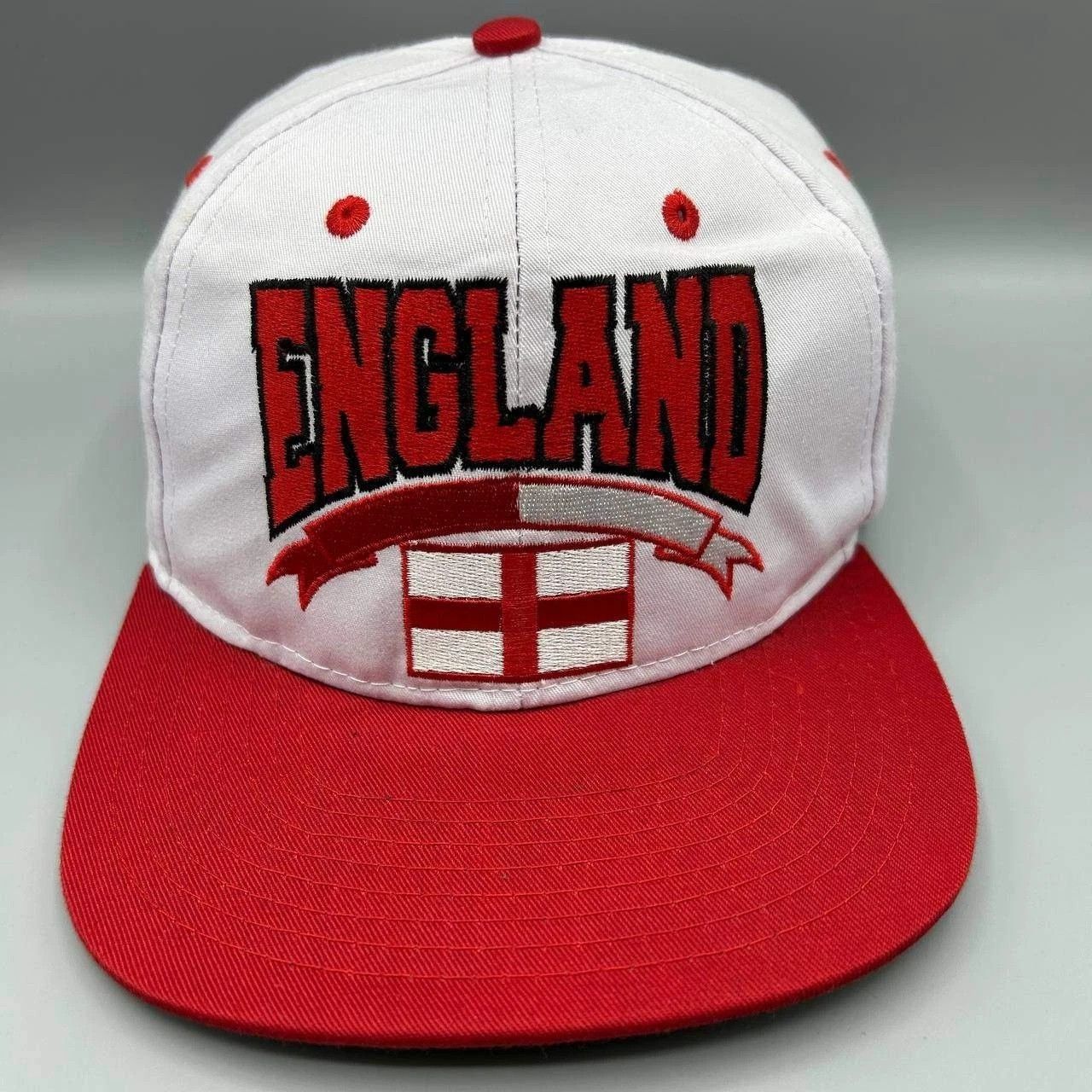 Other Vintage England Flag Hat Men Embroidered Eclipse Snap Back Size ONE SIZE - 1 Thumbnail