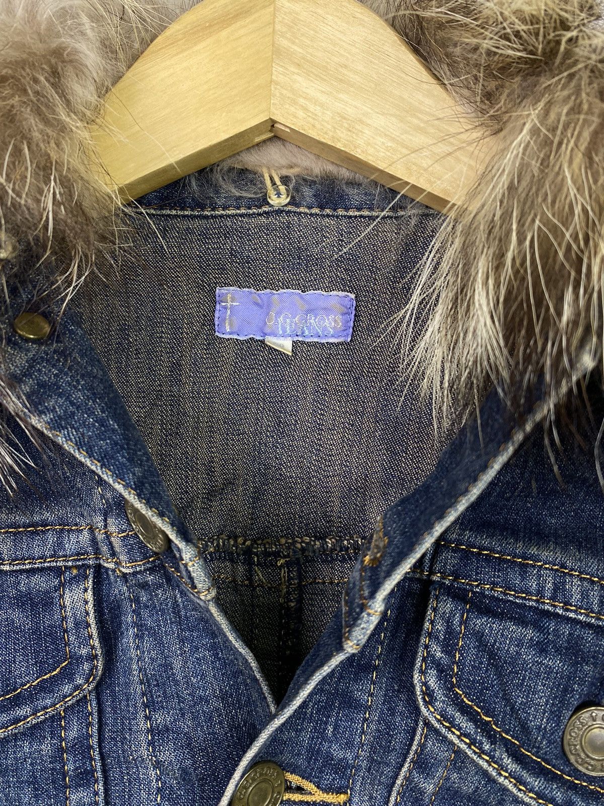 Hysteric Glamour × Japanese Brand × Le Grande Bleu (L.G.B.) Fur jacket og cross japanese brand Size US S / EU 44-46 / 1 - 3 Thumbnail