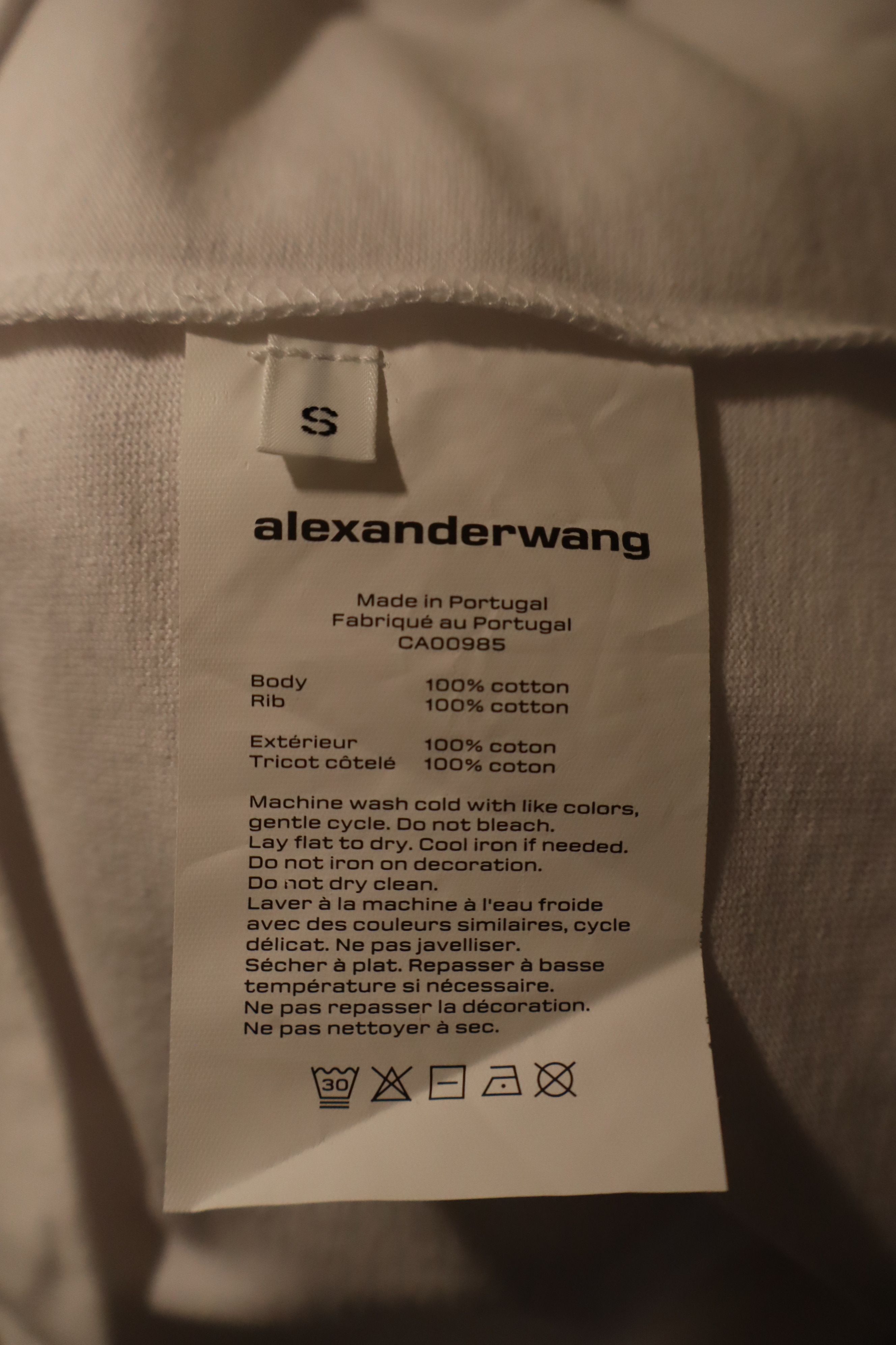 Alexander Wang logo print tshirt Size US S / EU 44-46 / 1 - 2 Thumbnail