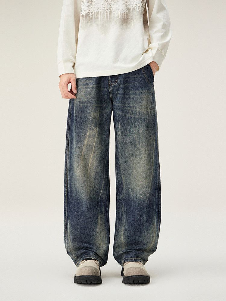 Japanese Brand Men's Retro American High-Street Gradient Denim Jeans Size US M / EU 48-50 / 2 - 1 Thumbnail