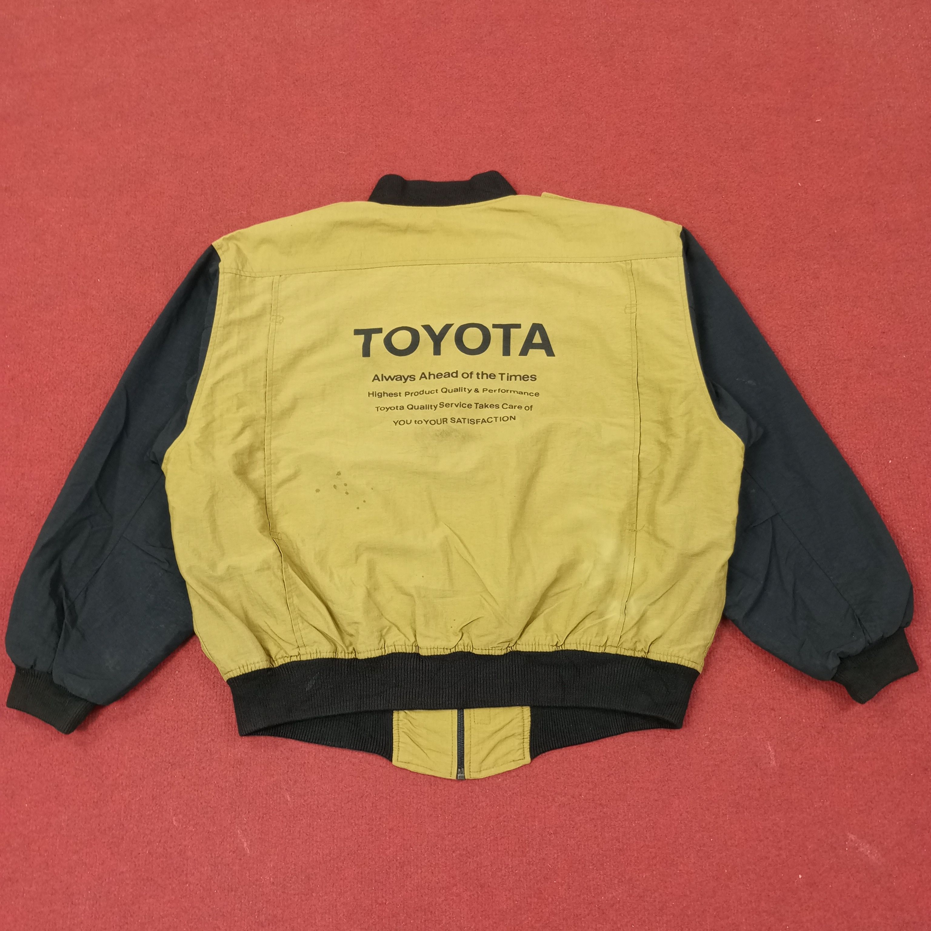 Vintage Toyota Japanese Motorsports Racing Workwear Jacket c241n16 Size US L / EU 52-54 / 3 - 1 Thumbnail