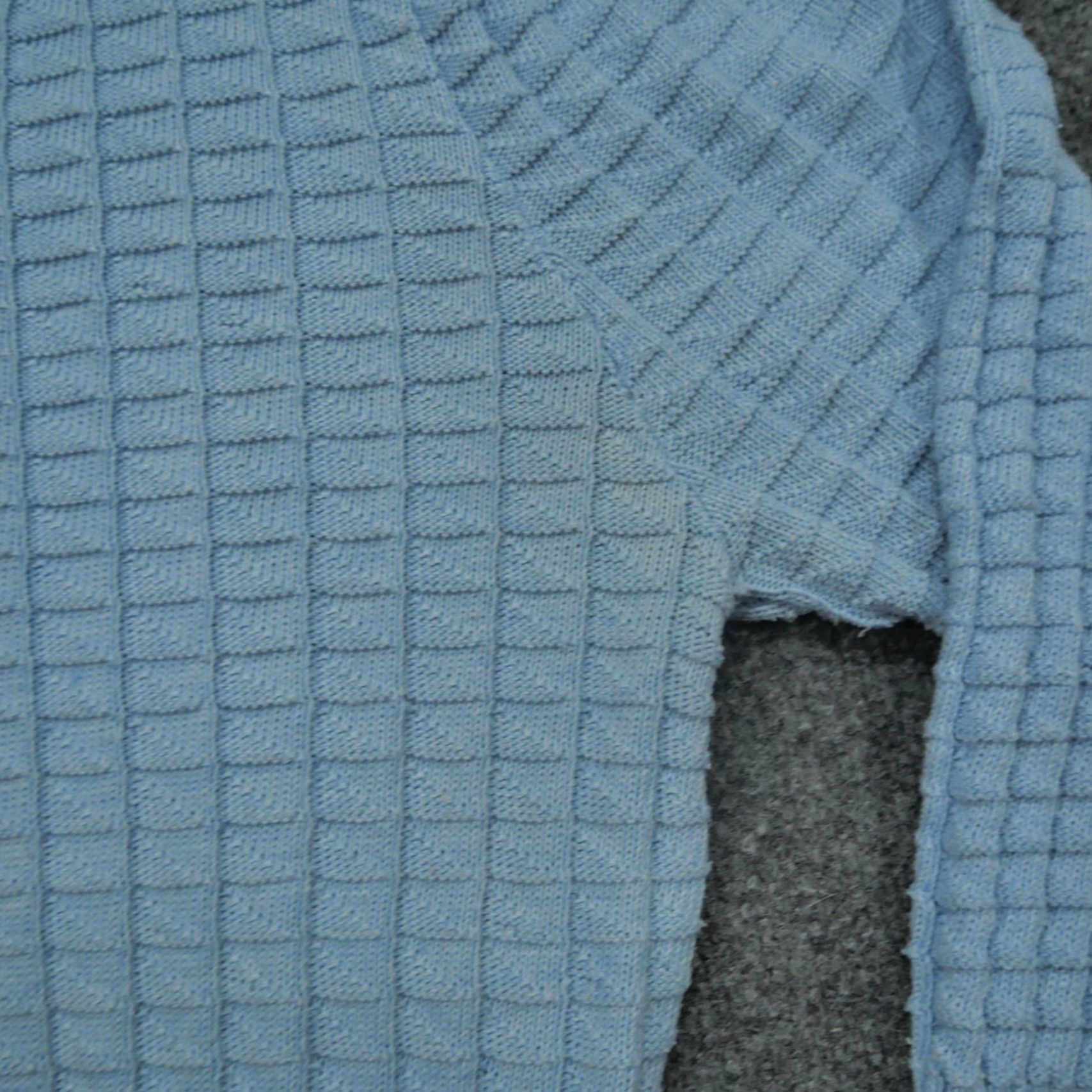 Vintage VINTAGE Kate Collins Kate Williams Sweater 80s Pullover Textured Blue Crew Neck 3/4 Sleeve Womens M Size M / US 6-8 / IT 42-44 - 4 Thumbnail