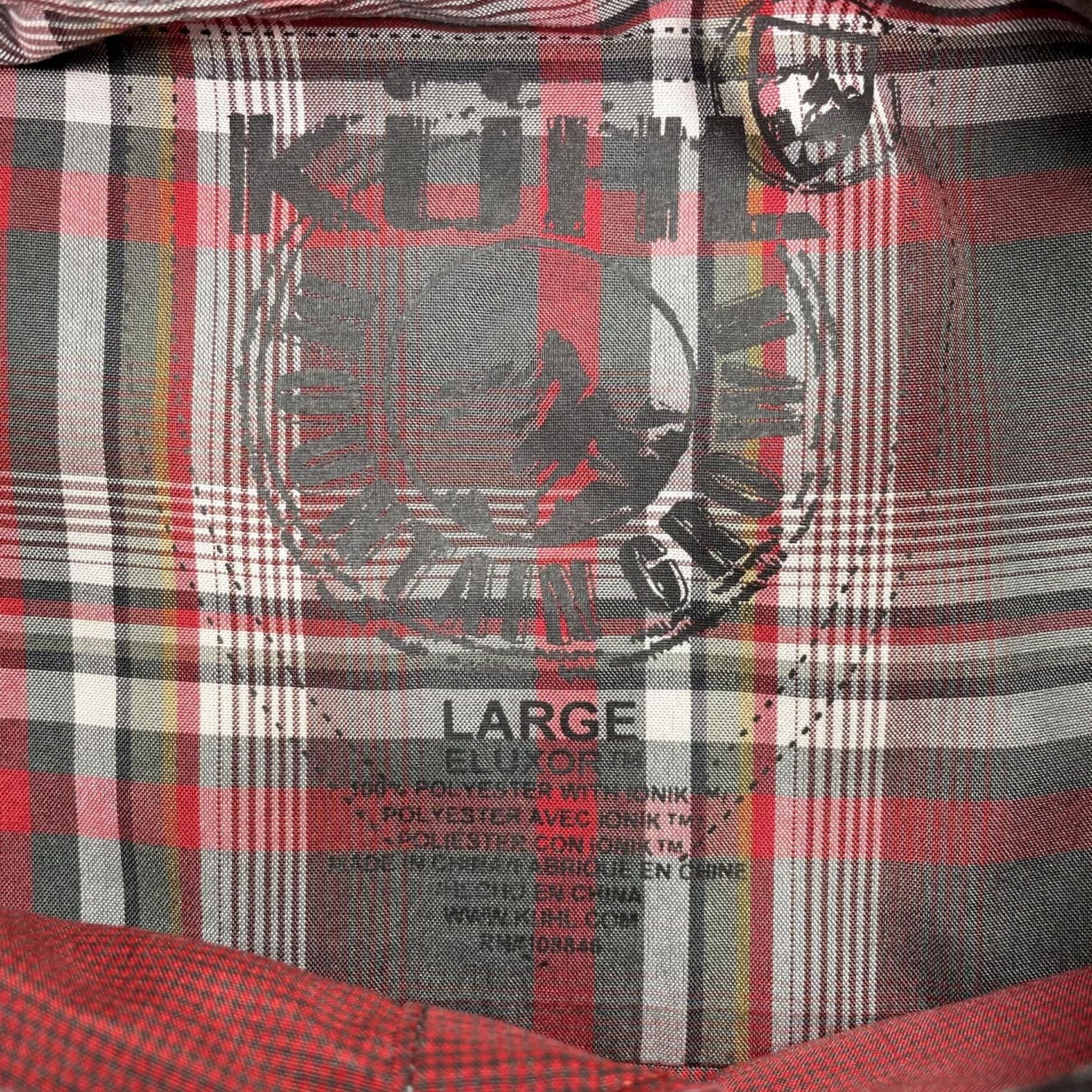 Vintage Kuhl Shirt Mens Large Red Check Short Sleeve Button Up Casual Outdoor Hiking Size US L / EU 52-54 / 3 - 2 Thumbnail