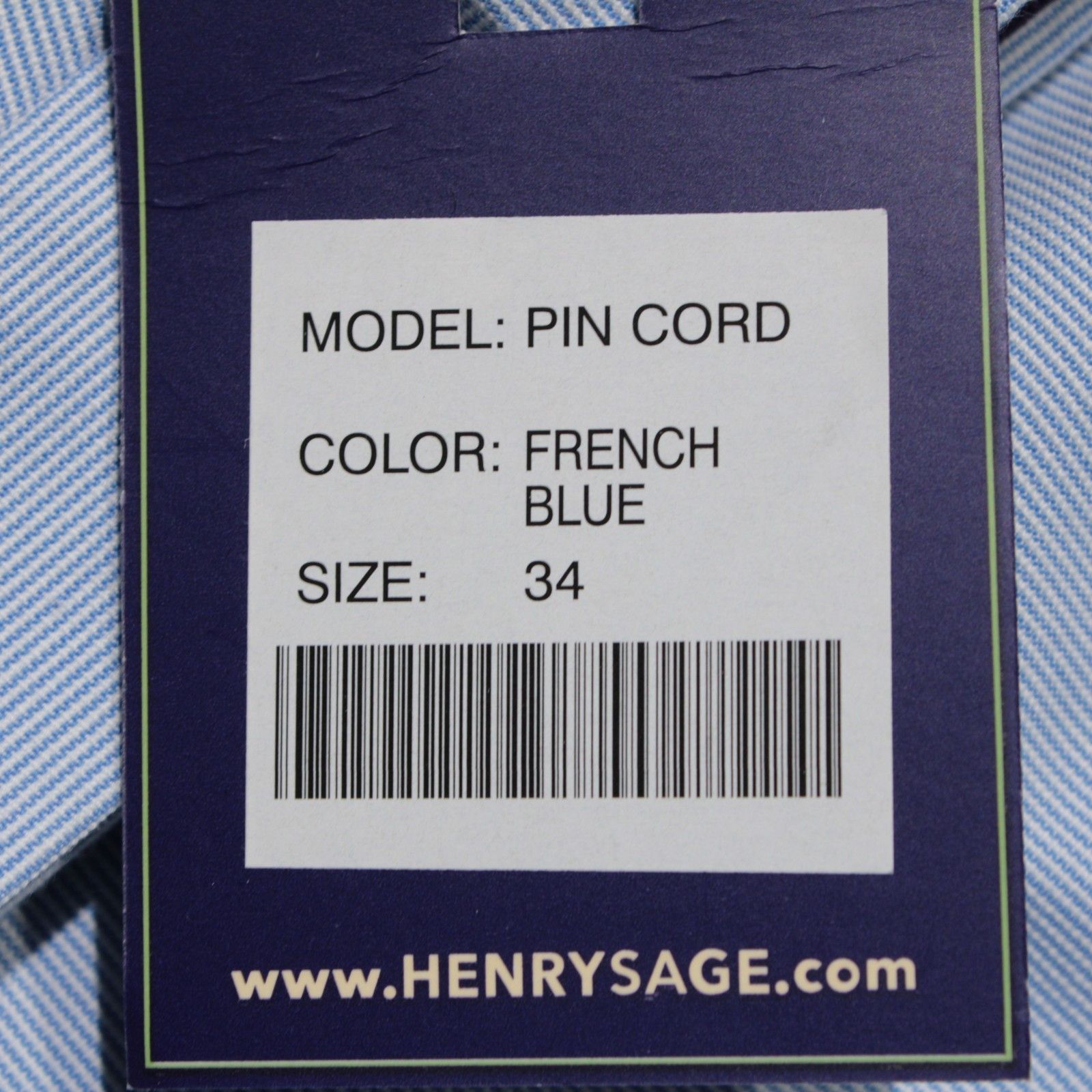 Other Henry Sage New with tags Chino Size 34 US In Blue Size US 34 / EU 50 - 4 Thumbnail