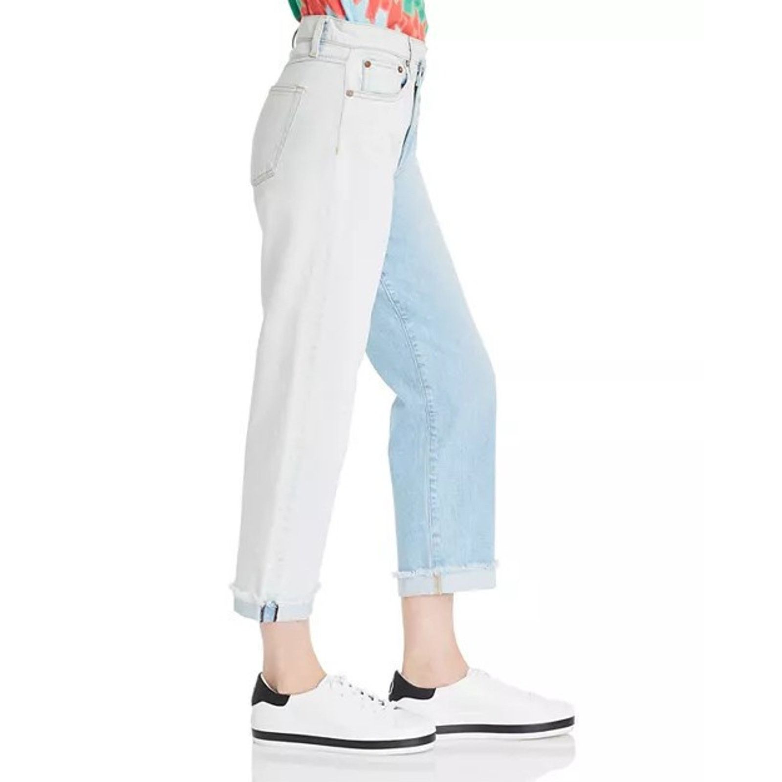 Alice + Olivia Alice & Olivia amazing asymmetrical Two Tone slim straight Size 24" / US 00 / IT 34 - 3 Thumbnail
