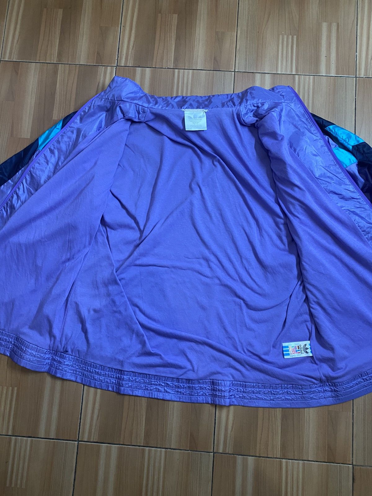 Adidas Vintage Adidas Violet Nylon Jacket F192 Size US XL / EU 56 / 4 - 5 Thumbnail