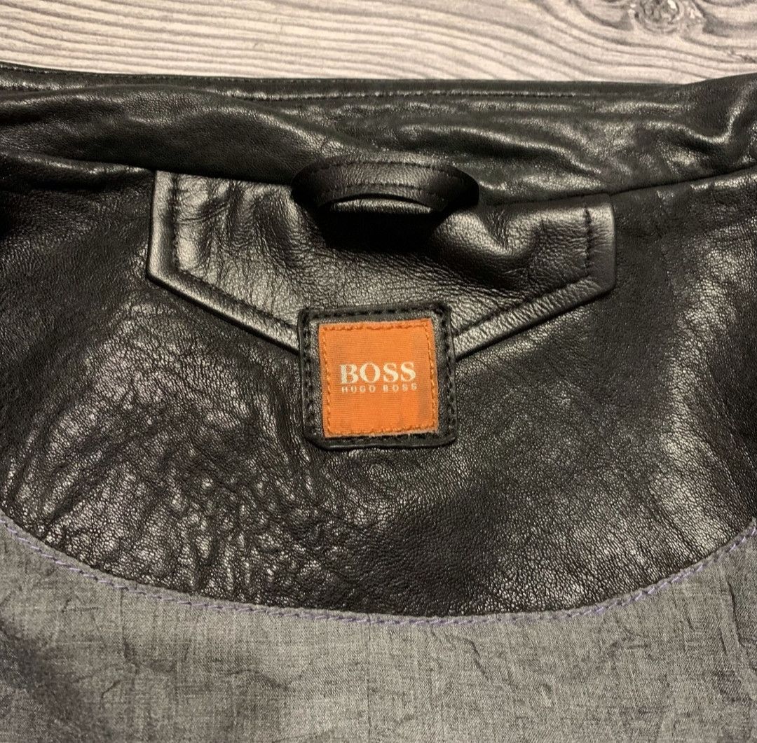 Hugo Boss Hugo Boss Multipocket Heavy Leather Jacket Size US L / EU 52-54 / 3 - 4 Thumbnail