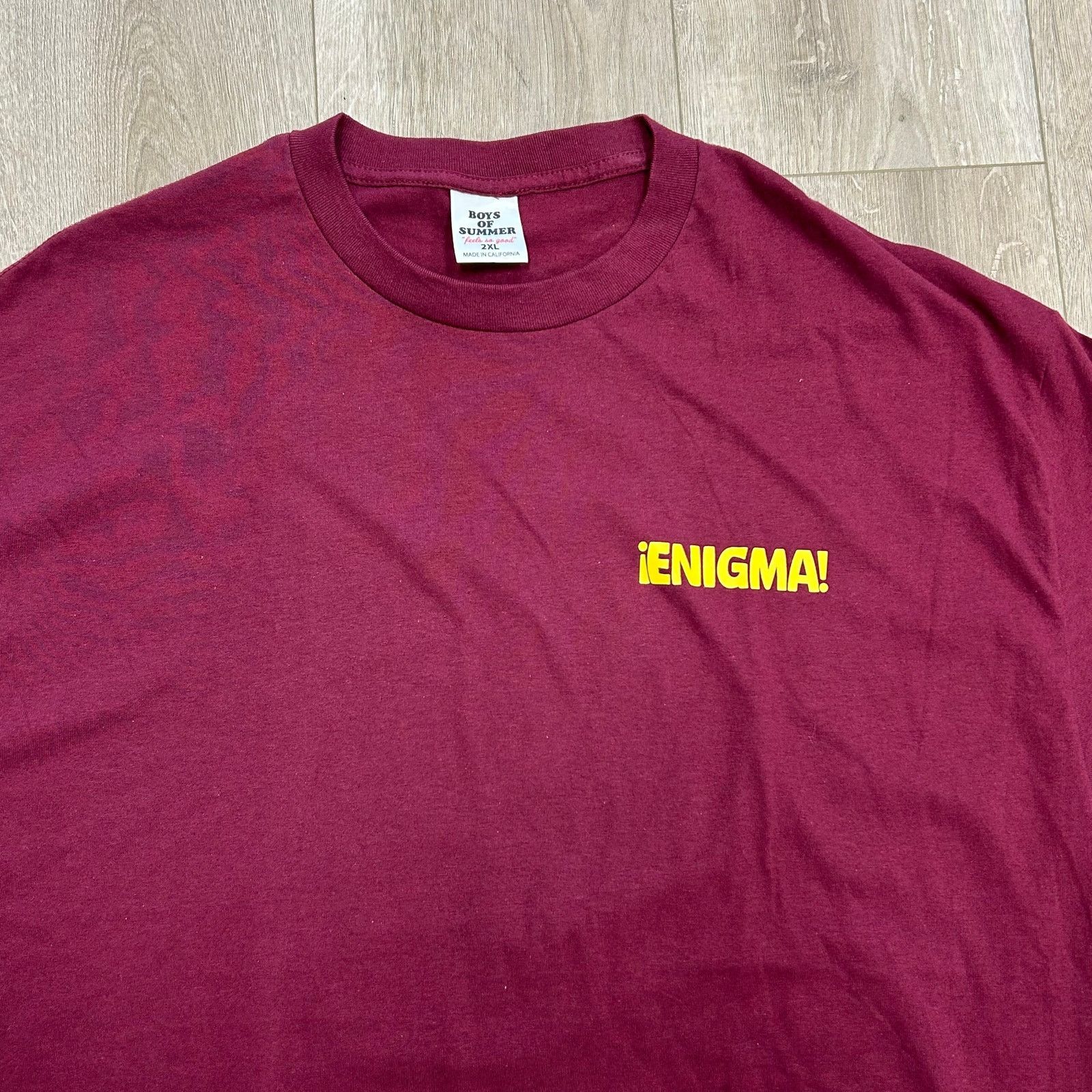 Stussy Boys Of Summer Enigma! Fingers Tee T Shirt Maroon Size XXL Size US XXL / EU 58 / 5 - 2 Thumbnail