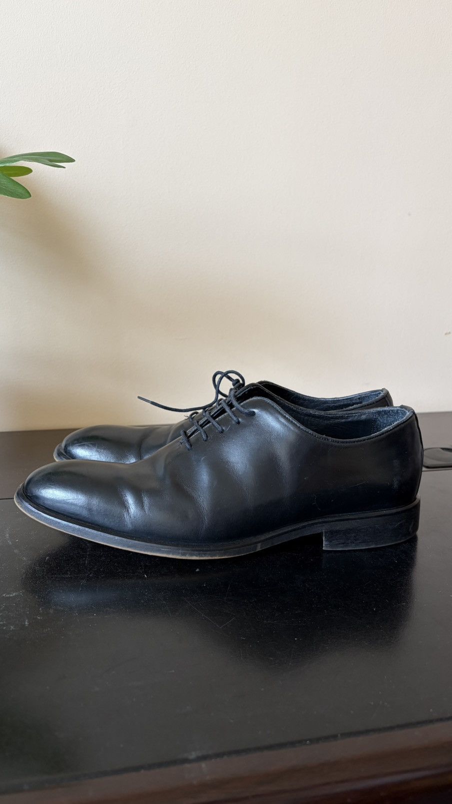Reiss Black Leather Dress Shoes – Made in Italy – Size US 9