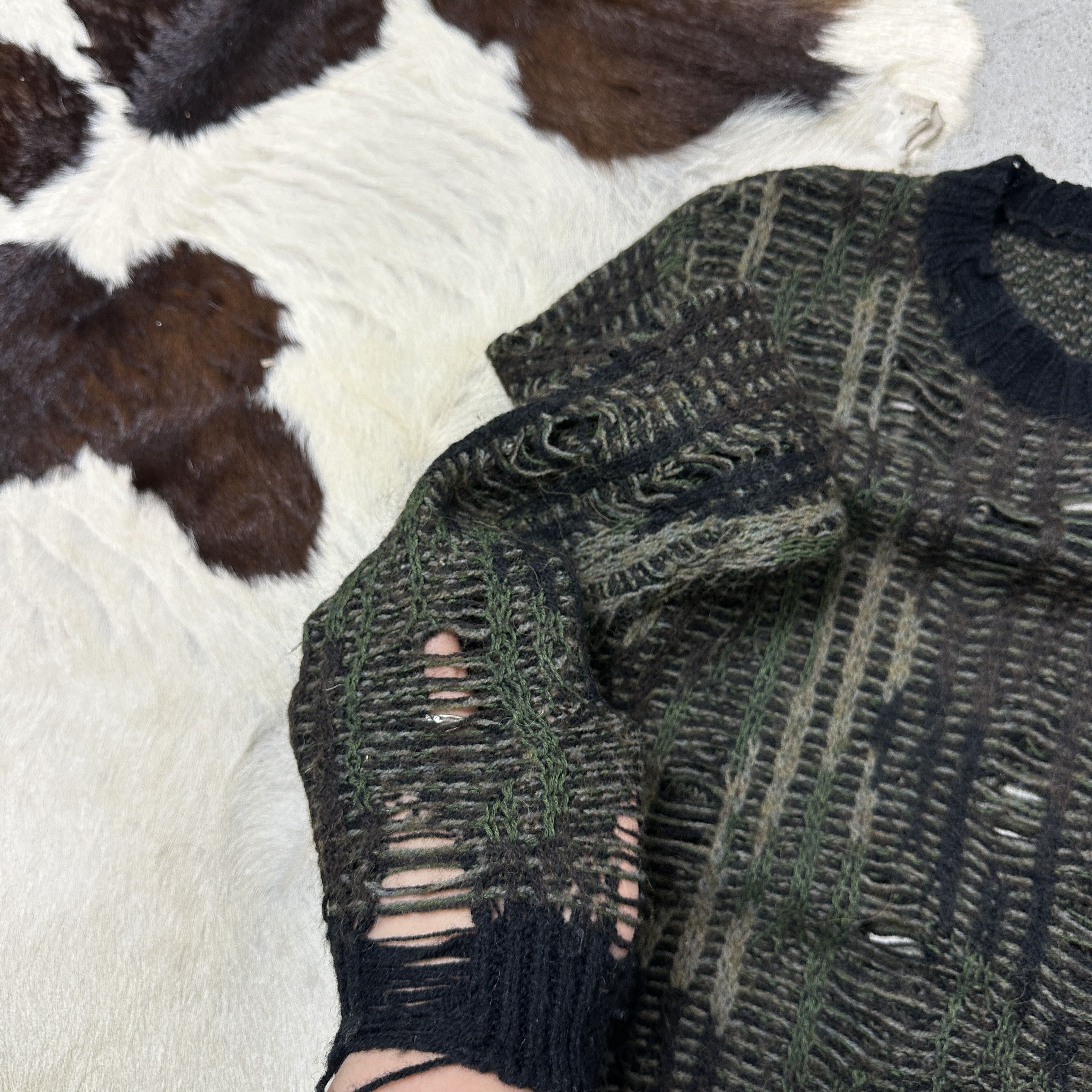Diesel Vintage Avant Garde Grunge Diesel Distresses Sweater 00s Size S / US 4 / IT 40 - 5 Thumbnail