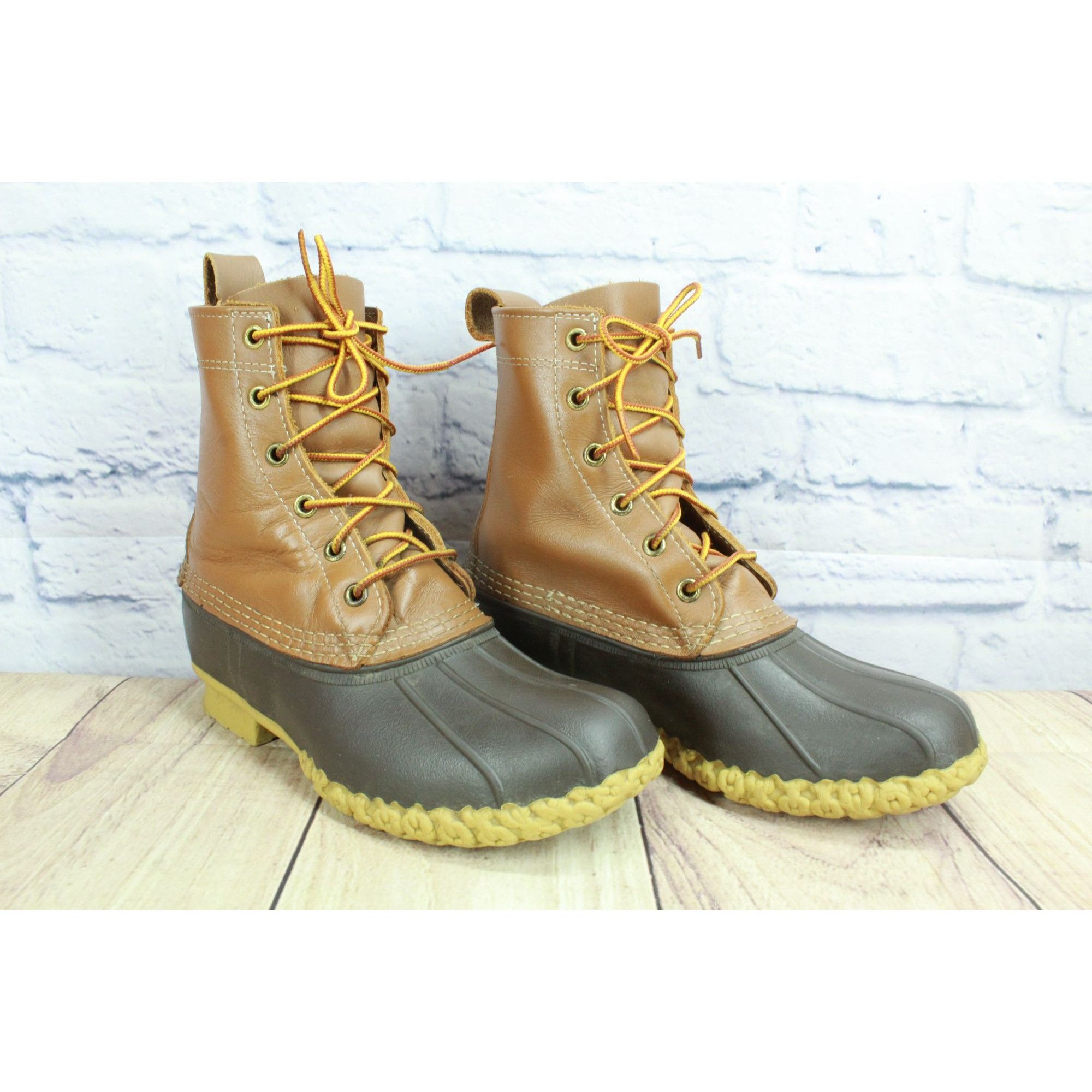 L.L. Bean L.L.Bean 8" Brown Ankle Duck Boots Women’s 7M Size US 7 / IT 37 - 2 Thumbnail