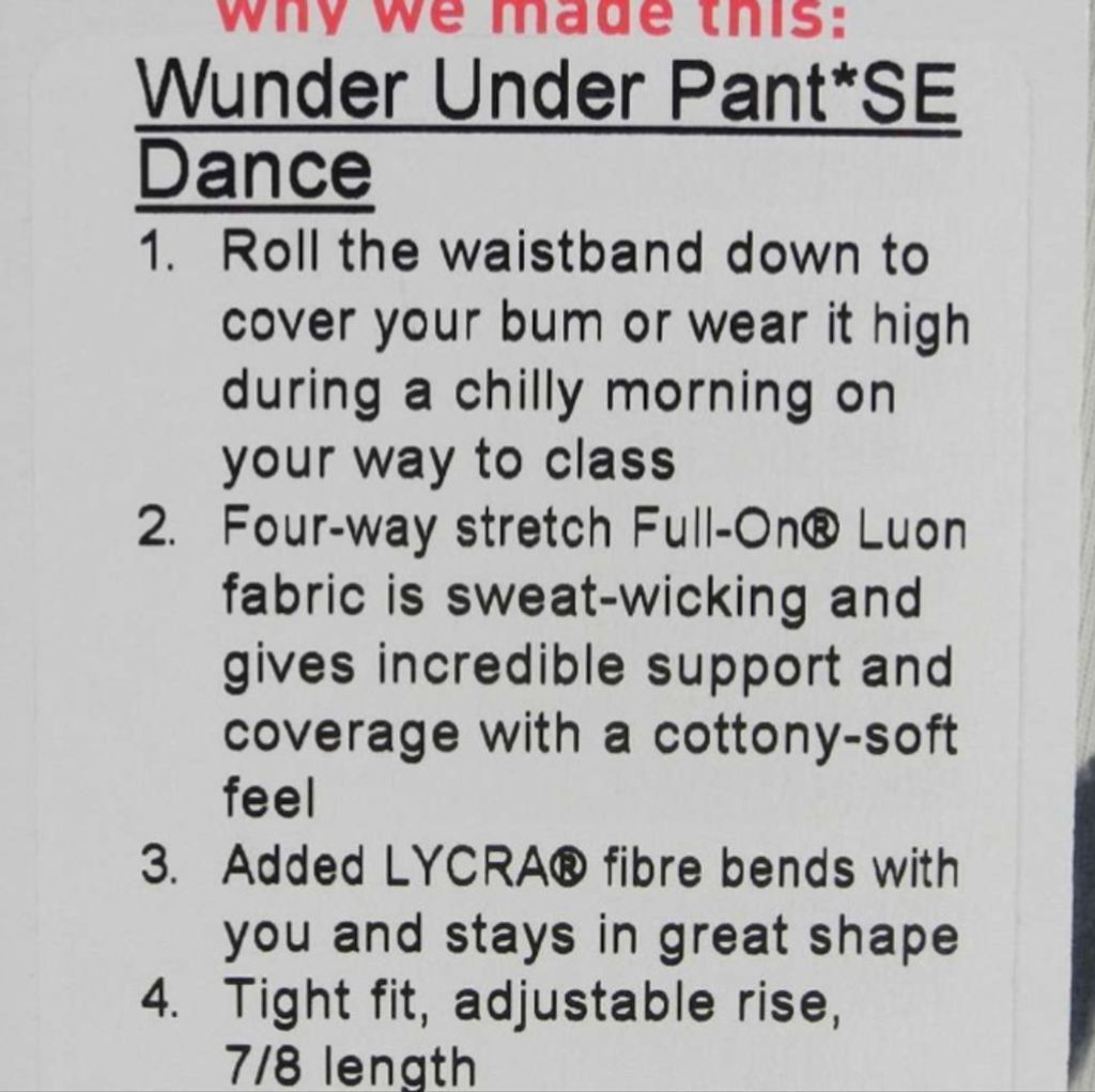 Lululemon Lululemon wunder under pant se dance size 8 Size 30" / US 8 / IT 44 - 4 Thumbnail