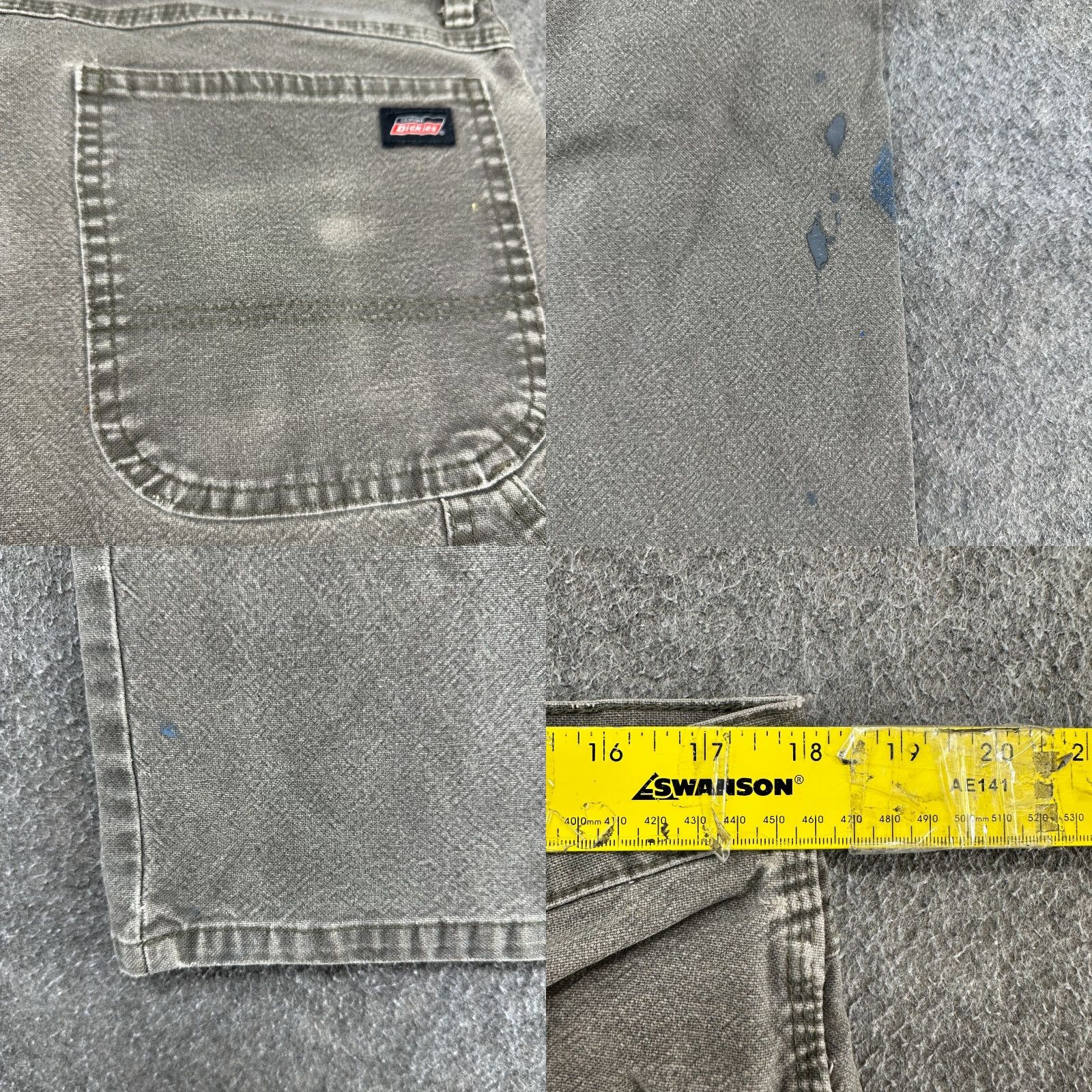 Dickies Dickies Pants Mens 36x34 Green Carpenter Relaxed Fit Cotton Canvas Distressed Shirt? Size US 36 / EU 52 - 9 Thumbnail