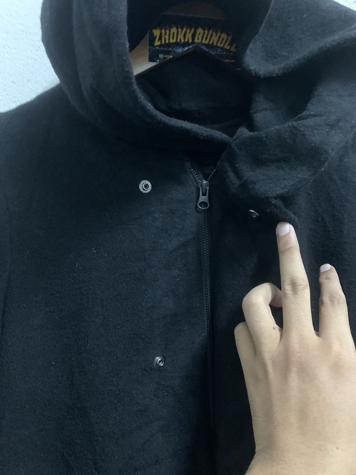CABANE de ZUCCa Cabane De Zucca Buttom up Zipper Hoodie Jacket Wool Size US L / EU 52-54 / 3 - 9 Thumbnail