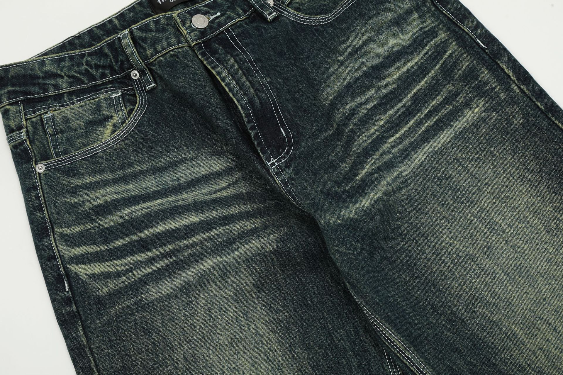 Japanese Brand American retro distressed loose straight bootcut jeans Size US 32 / EU 48 - 6 Thumbnail