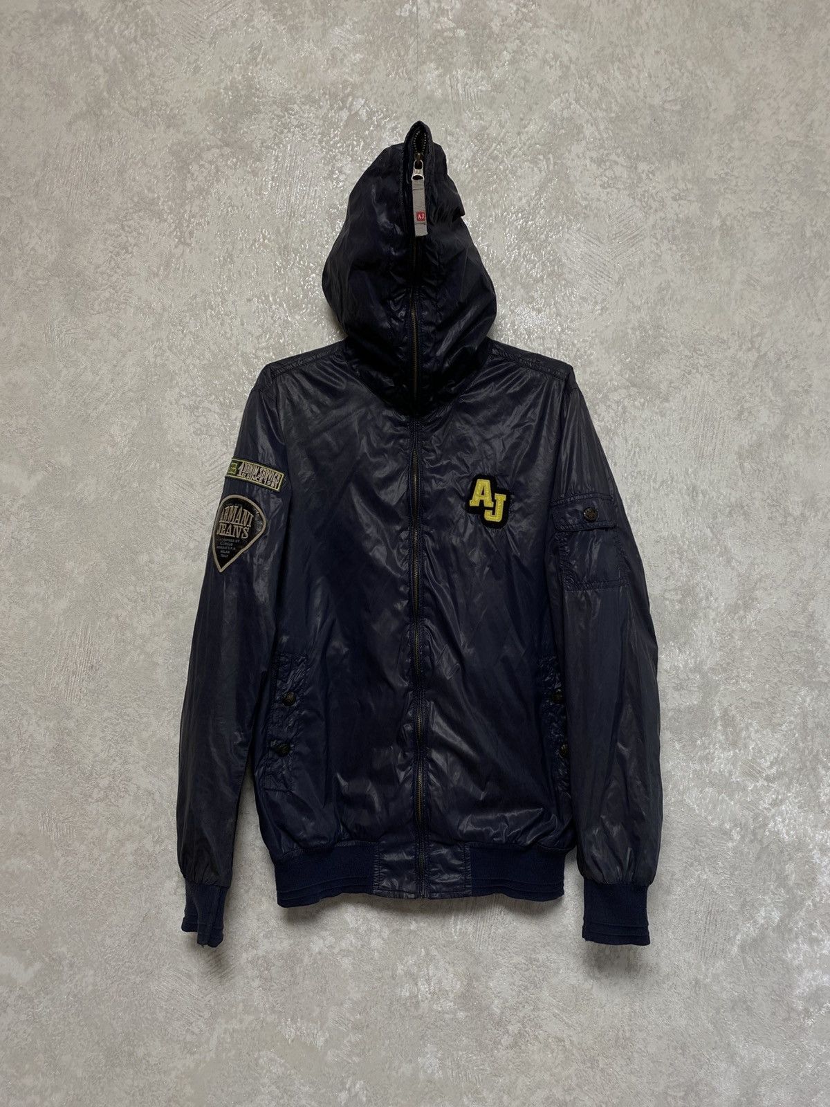 Armani Armani Jeans full zip nylon jacket vintage Size US XL / EU 56 / 4 - 1 Thumbnail