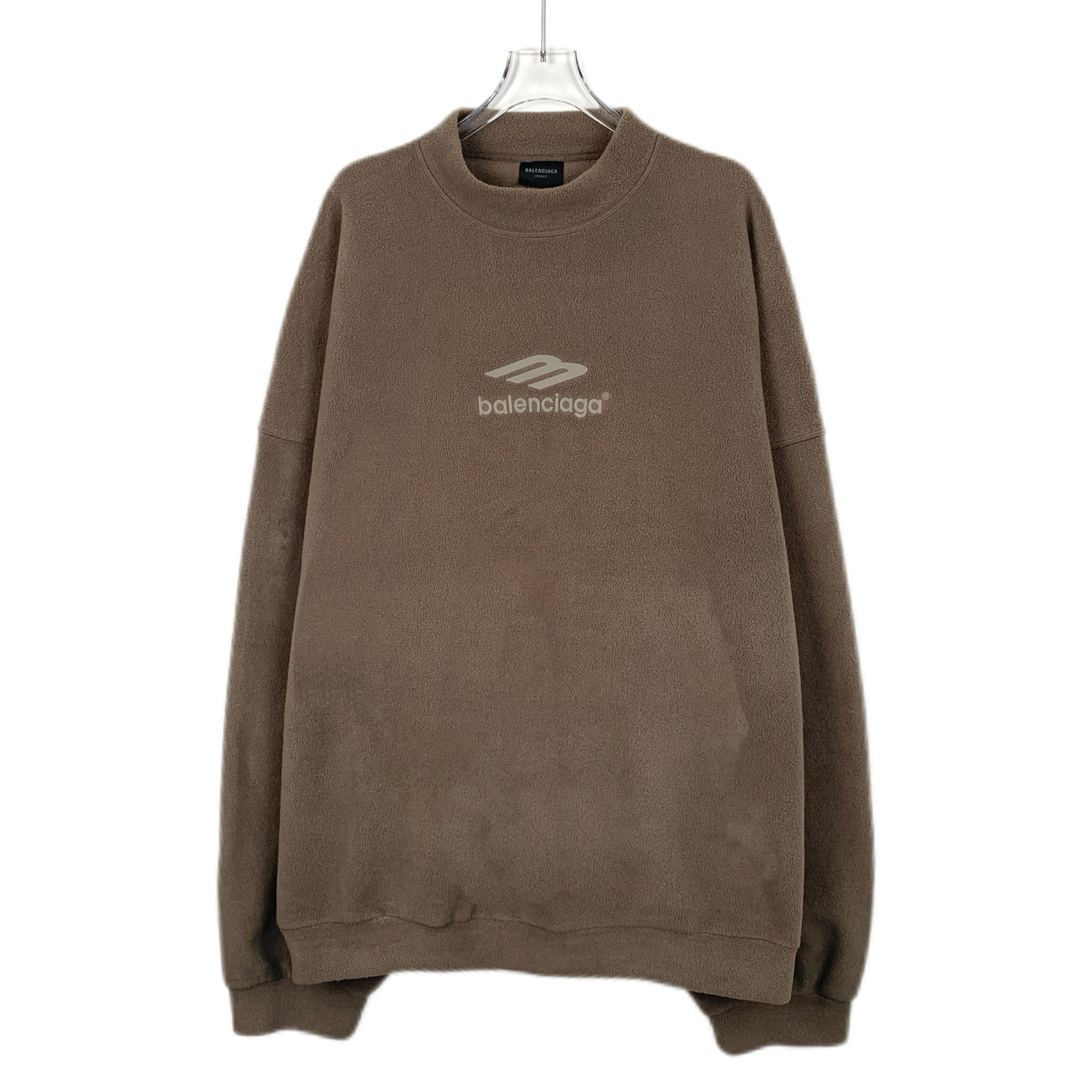 Balenciaga Balenciaga Brown Logo Sweatshirt (L) Size US L / EU 52-54 / 3 - 1 Thumbnail
