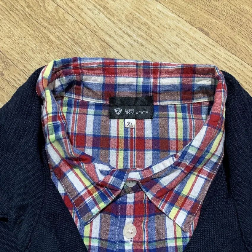 If Six Was Nine × Japanese Brand × Le Grande Bleu (L.G.B.) 2000s TKmixpice Layered Vkei Lgb Gothic Y2K Punk Polo Shirt Size US XL / EU 56 / 4 - 4 Thumbnail