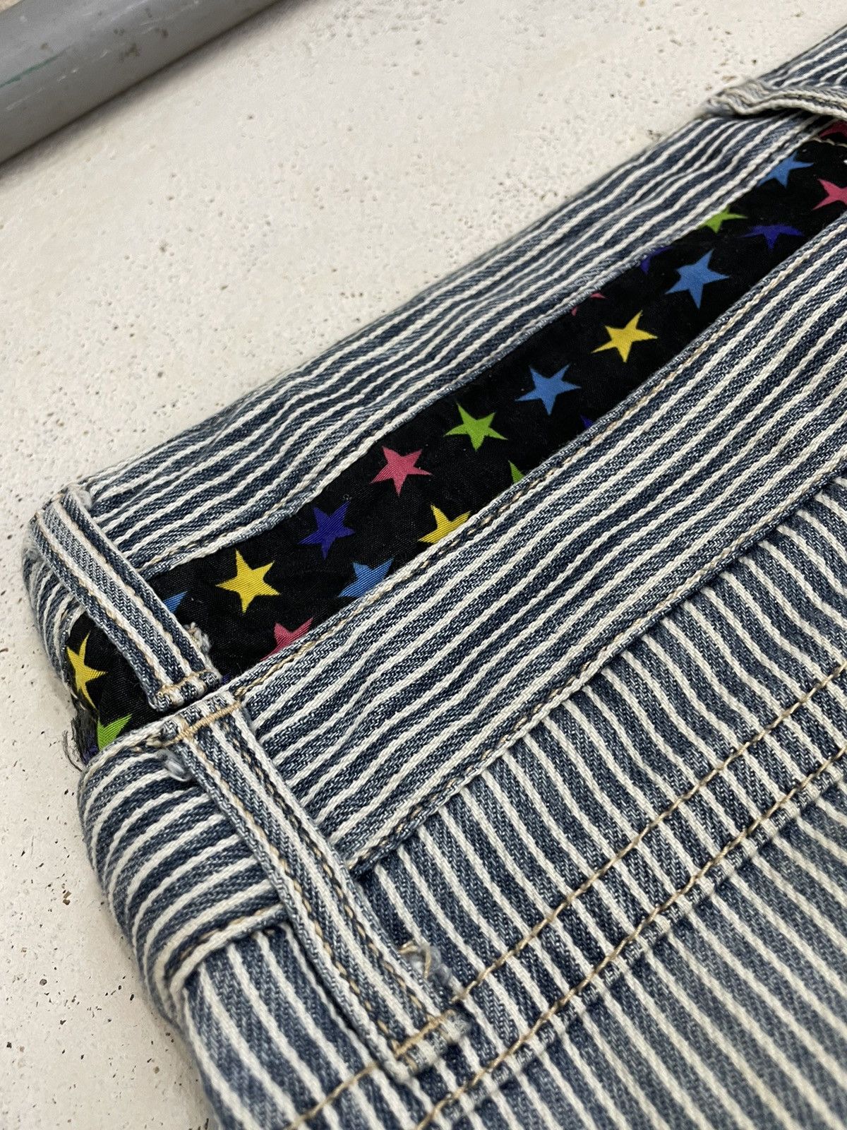 Hysteric Glamour × Japanese Brand Double Waist Distressed Tartan Plaid Star Junya Style Size US 31 - 20 Thumbnail