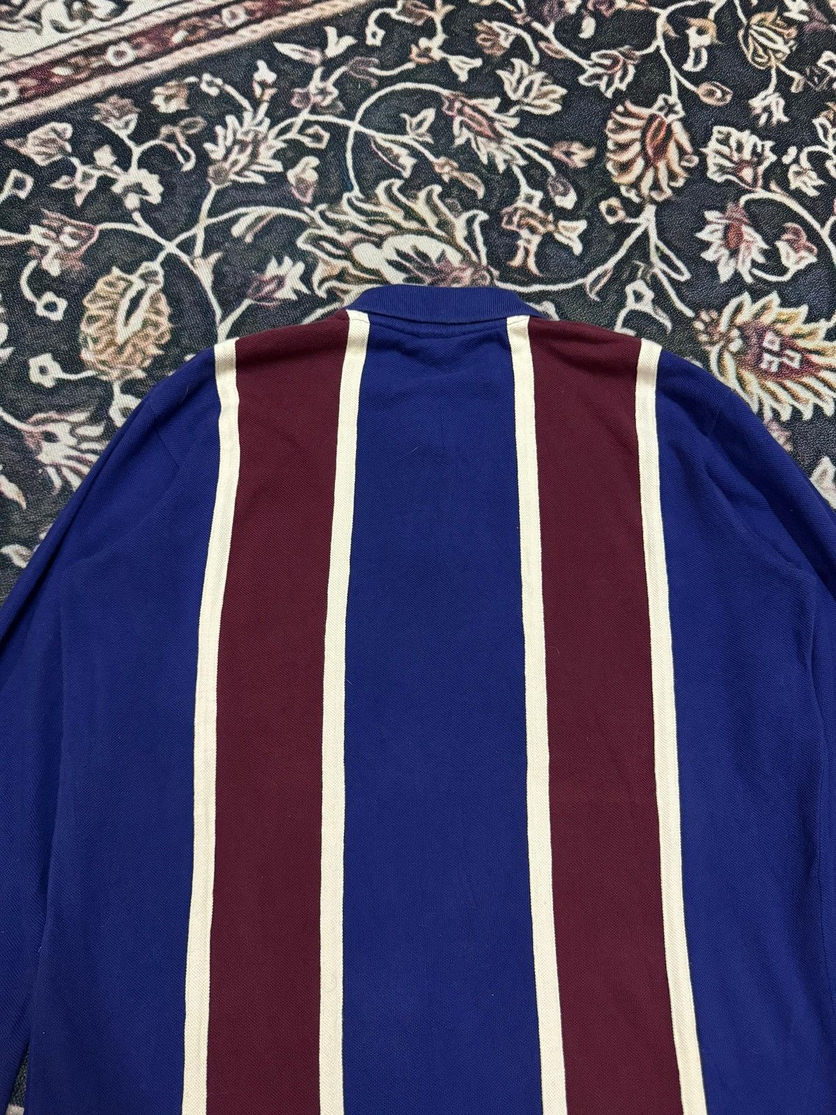 Polo Ralph Lauren Vintage 90s Polo Ralph Lauren Long Sleeve Striped Polo Shirt Size US M / EU 48-50 / 2 - 10 Thumbnail