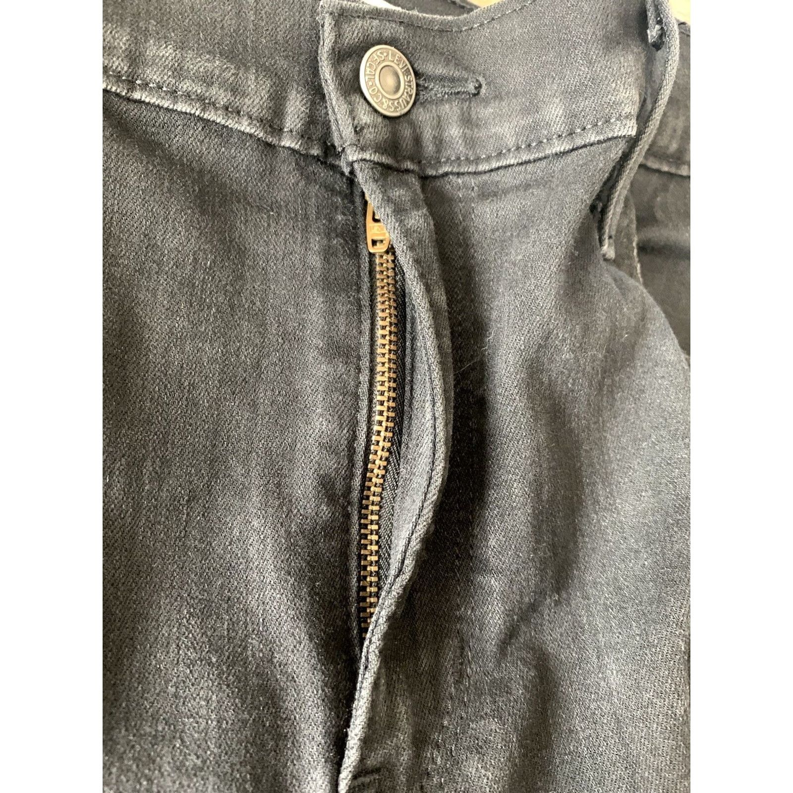 Levi's LEVI’S 720 HIGH RISE SUPER SKINNY Jeans Women Black Distressed Denim Size 32x28 Regular Stretch Pocket 5-Pocket City Size 24" / US 00 / IT 34 - 4 Thumbnail