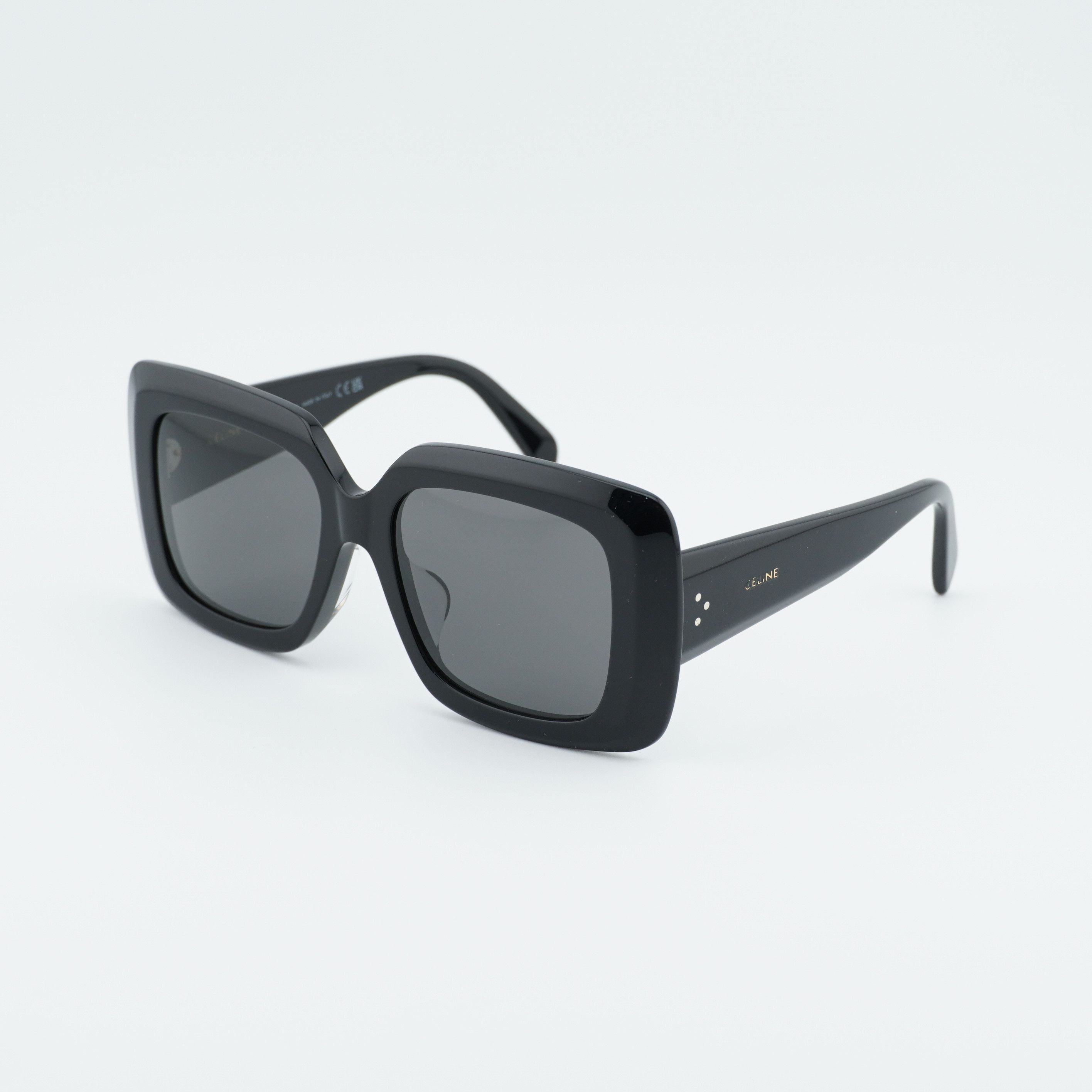 Celine Celine CL40263F 01A Sunglasses Black Square Frame Size ONE SIZE - 1 Thumbnail