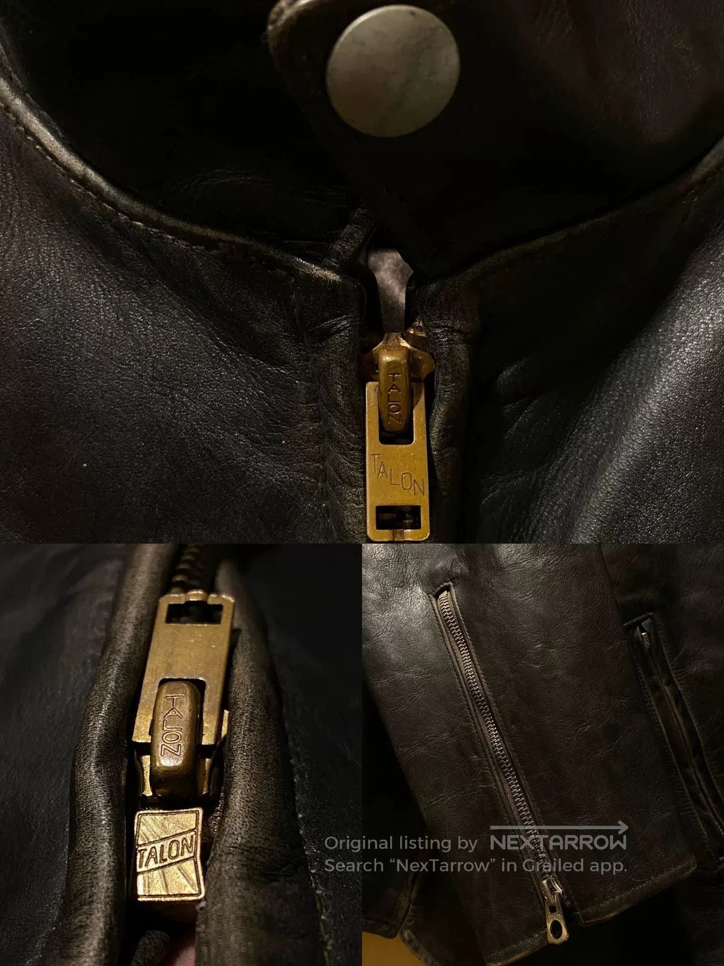 RRL Ralph Lauren vintage Ralph Lauren leather motorcycle jacket. Size US M / EU 48-50 / 2 - 6 Thumbnail