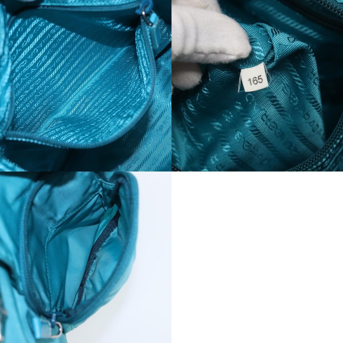 Prada PRADA Shoulder Bag Nylon Turquoise Blue Size ONE SIZE - 13 Thumbnail
