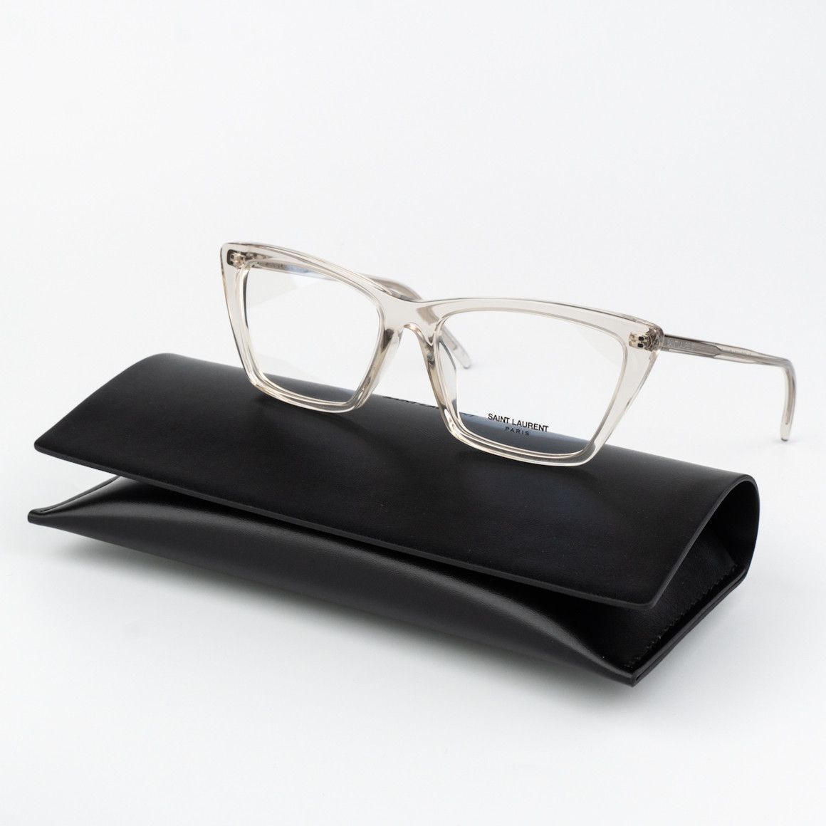 Saint Laurent Paris Saint Laurent Women Eyeglasses Beige SL737 MICA THIN OPT 004 Size ONE SIZE - 10 Thumbnail