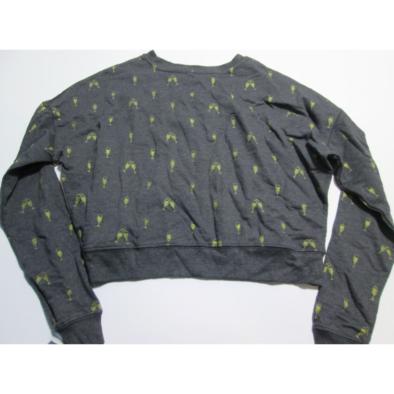 Vintage Fifth Sun Sweatshirt XS Womens Gray Crew Neck Long Sleeve Pullover NWT Spotted Pattern Pullover Sweatshirt Size XS / US 0-2 / IT 36-38 - 2 Thumbnail