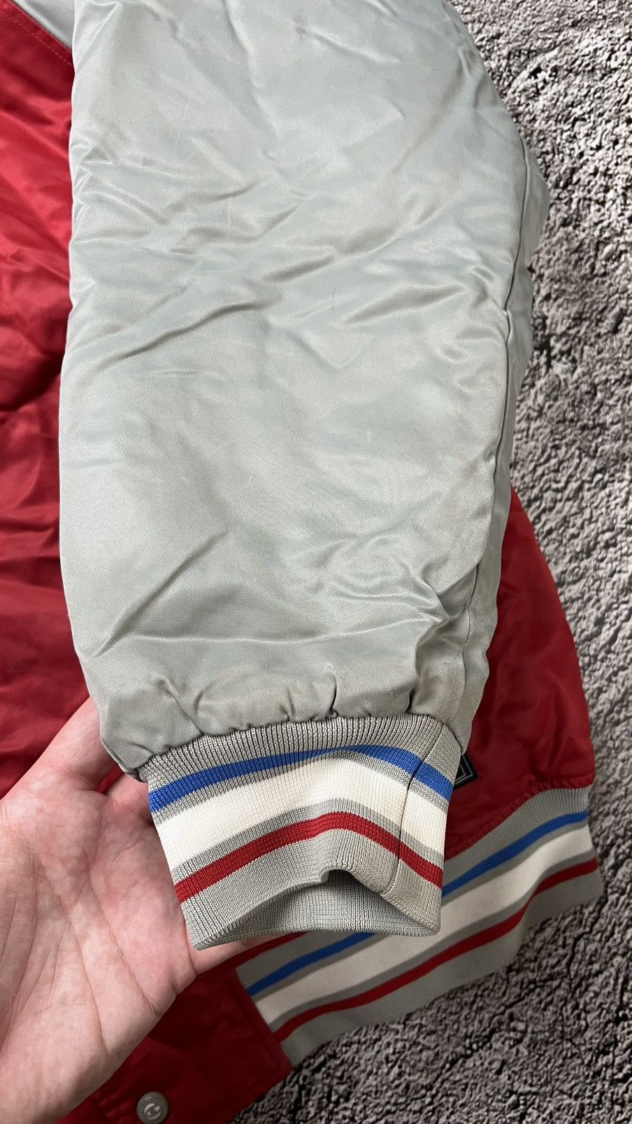 Champion Early 00’s Philadelphia 76ers sixers champion bomber jacket Size US L / EU 52-54 / 3 - 11 Thumbnail