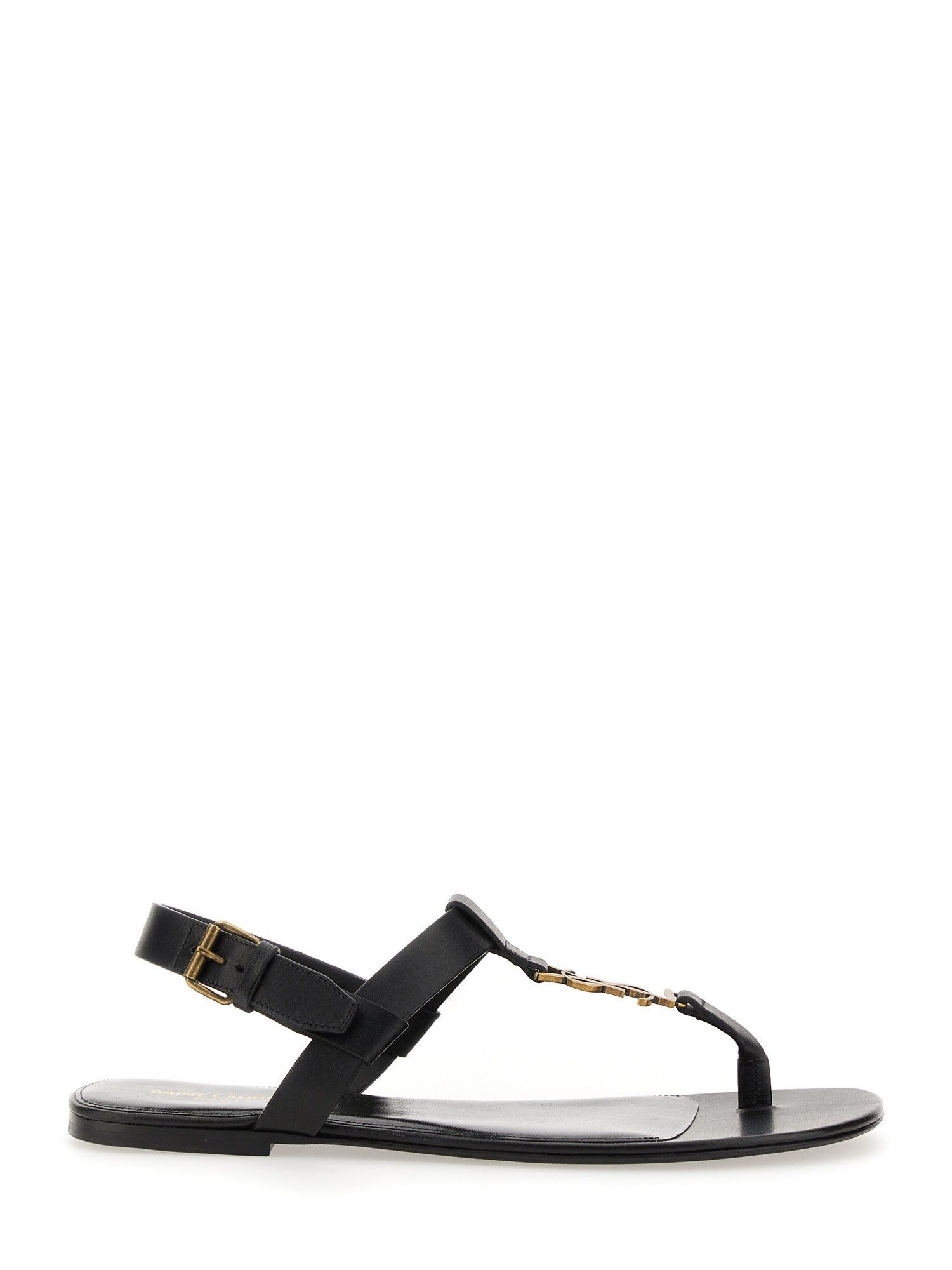 Saint Laurent Paris o1s1wg110824 Cassandre Sandals in Patent Leather in Black Size US 12 / EU 45 - 1 Thumbnail
