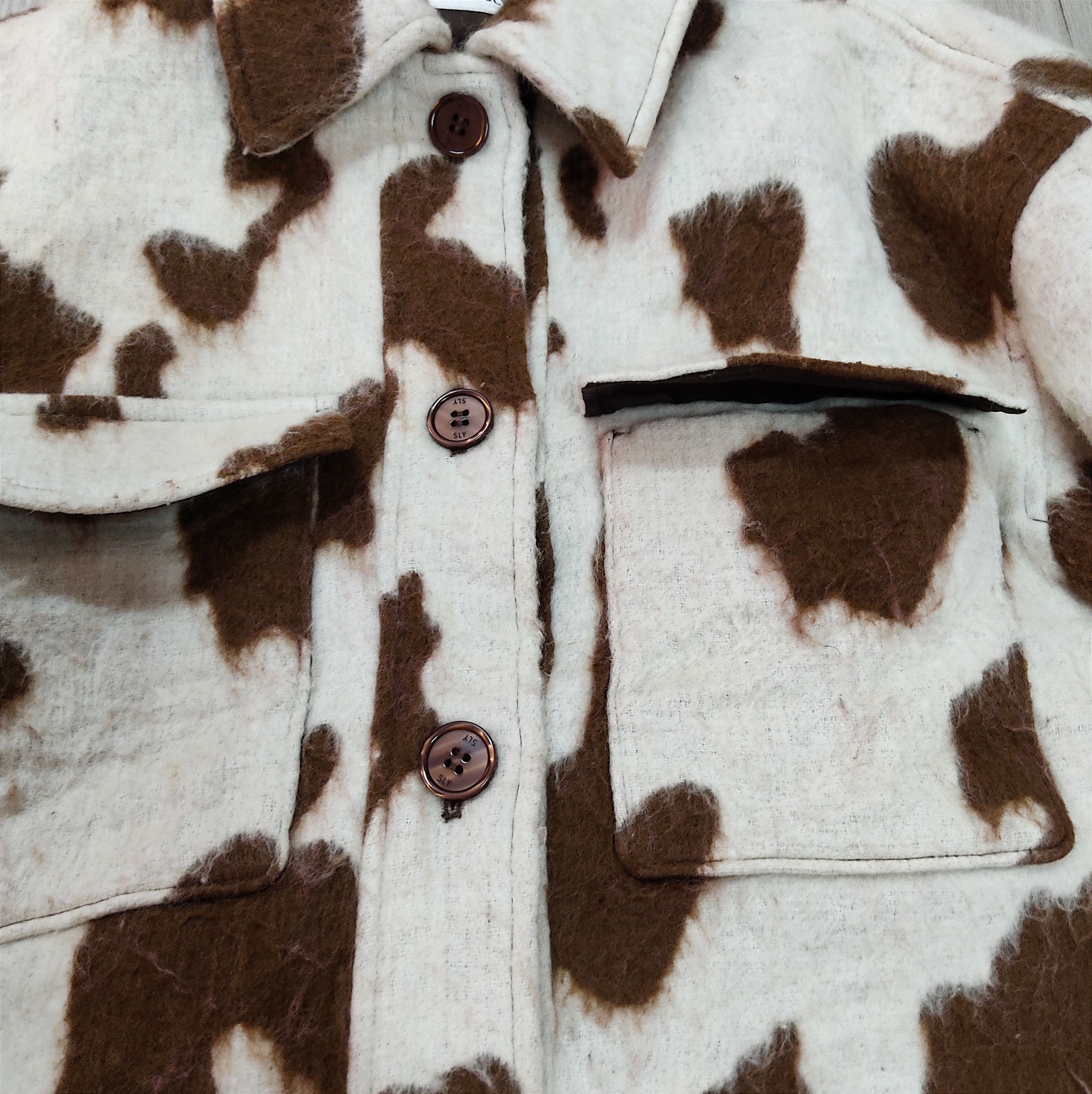 SLY SLY Cow Pony Shaggy Overshirt Wool Jacket Size US L / EU 52-54 / 3 - 7 Thumbnail