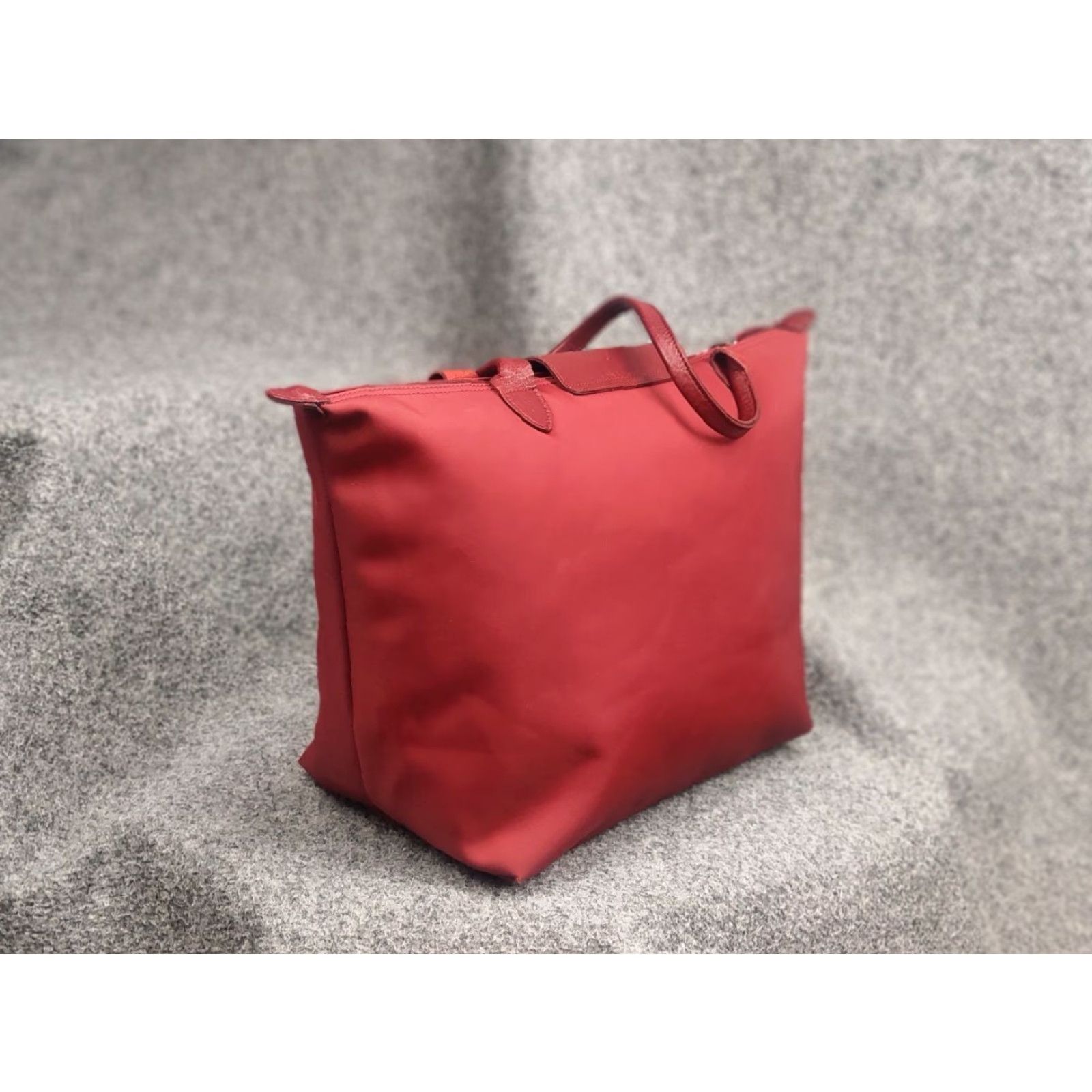 Longchamp Longchamp Le Pliage Néo wine red-colored nylon and leather tote bag Handbag Size ONE SIZE - 6 Thumbnail