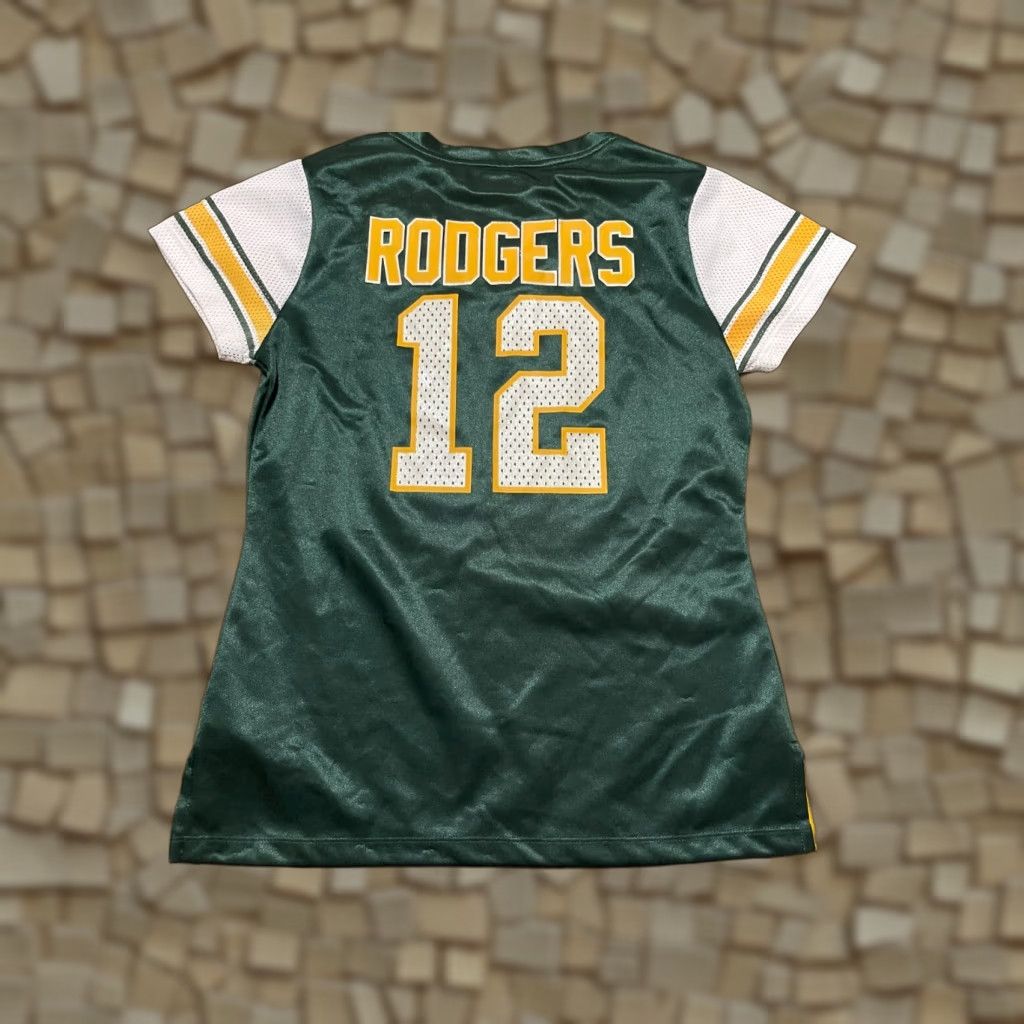 Vintage Team Apparel Shirt Women's Size Medium Green Bay Packers Rodgers #12 Size M / US 6-8 / IT 42-44 - 1 Thumbnail