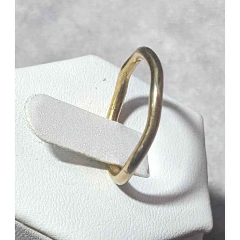 Other Gold Tone Abstract Wiggle Band Ring Size 7 1/4 Size ONE SIZE - 7 Thumbnail