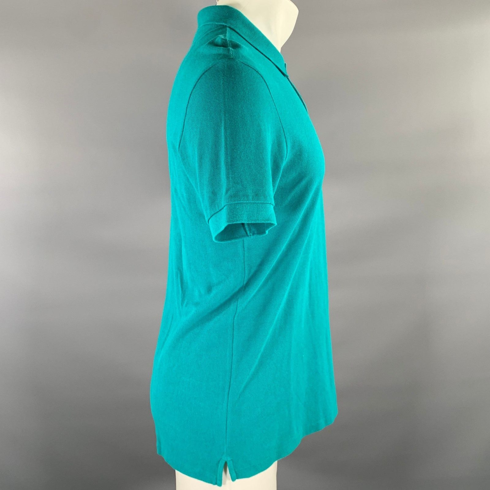 Paul Smith PS by PAUL SMITH Size M Turquoise Logo Cotton Polo Size US M / EU 48-50 / 2 - 3 Thumbnail
