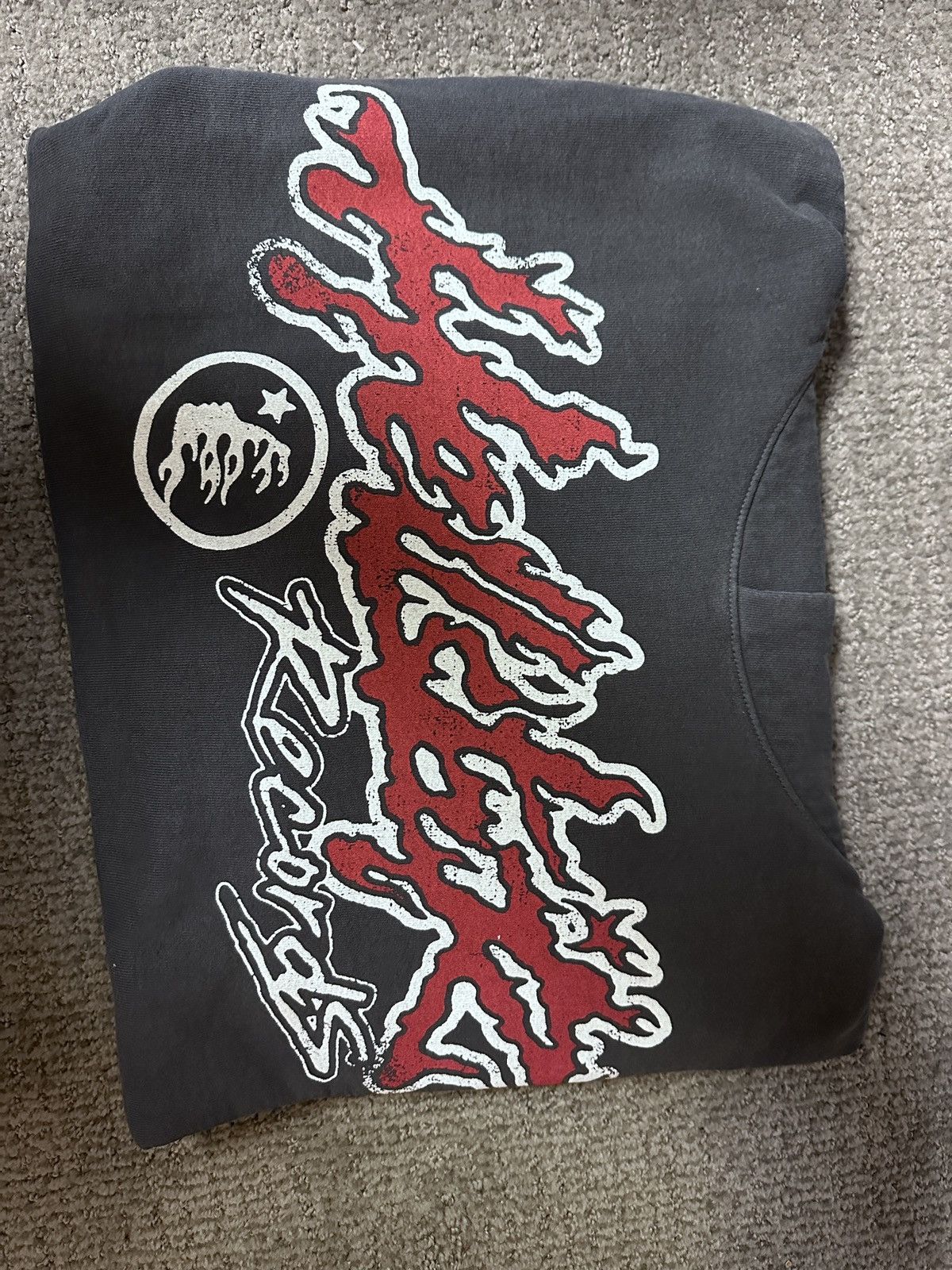 HELLSTAR Hellstar studios tour hoodie in grey Size US S / EU 44-46 / 1 - 5 Thumbnail