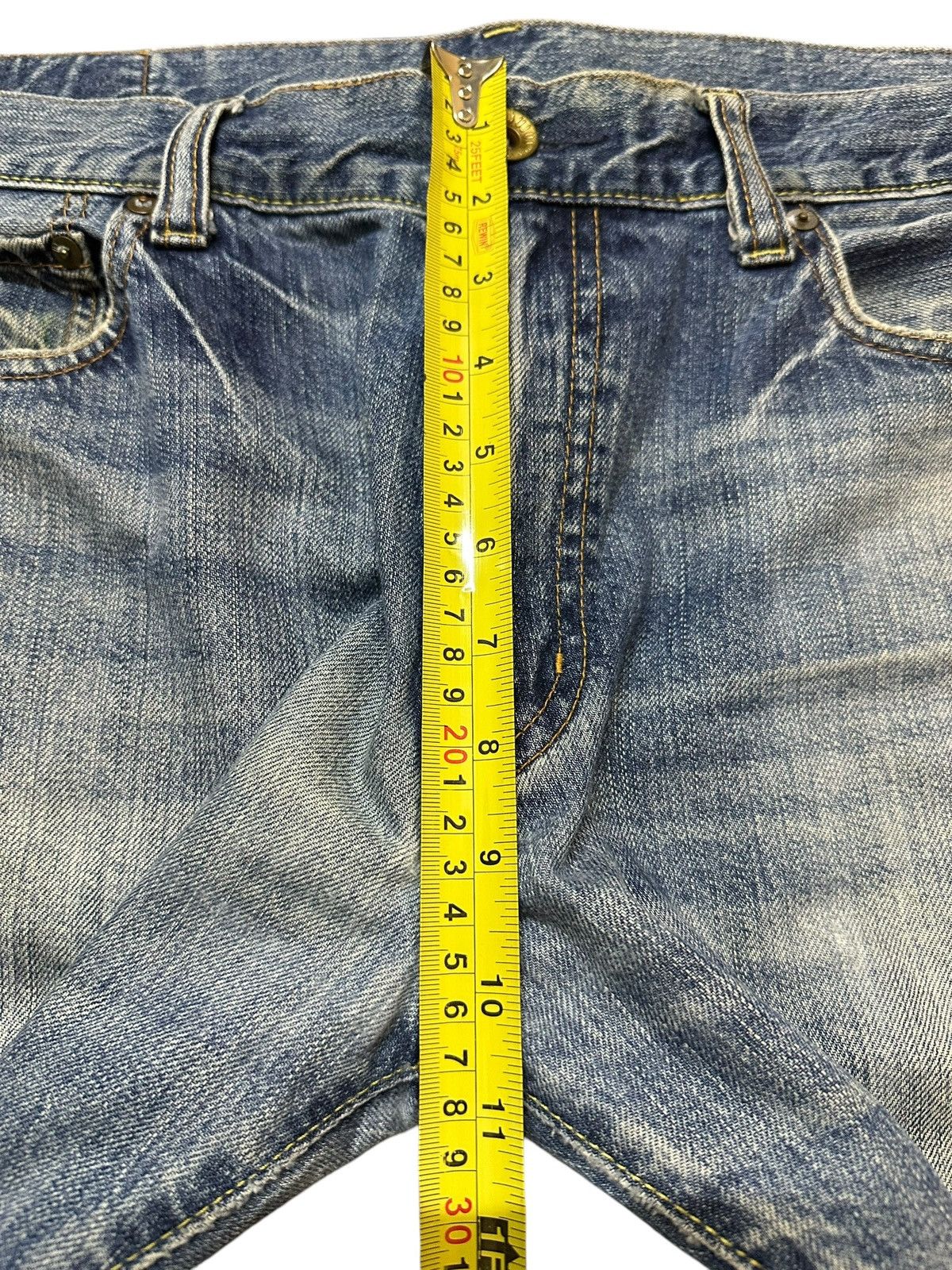 Uniqlo Vintage Japanese Uniqlo Blue Faded Wash Baggy Jeans Size US 36 / EU 52 - 15 Thumbnail