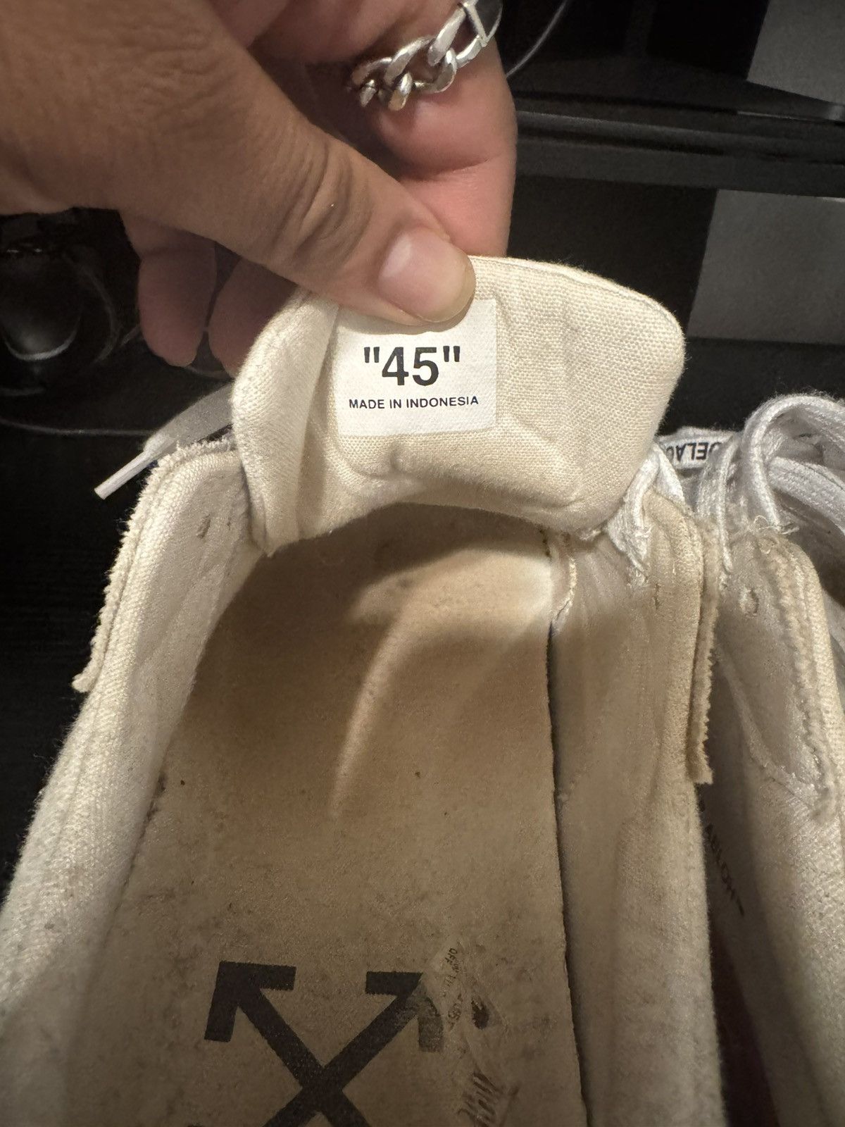 Off-White Off White Vulcanized Low Top Size US 12 / EU 45 - 8 Thumbnail